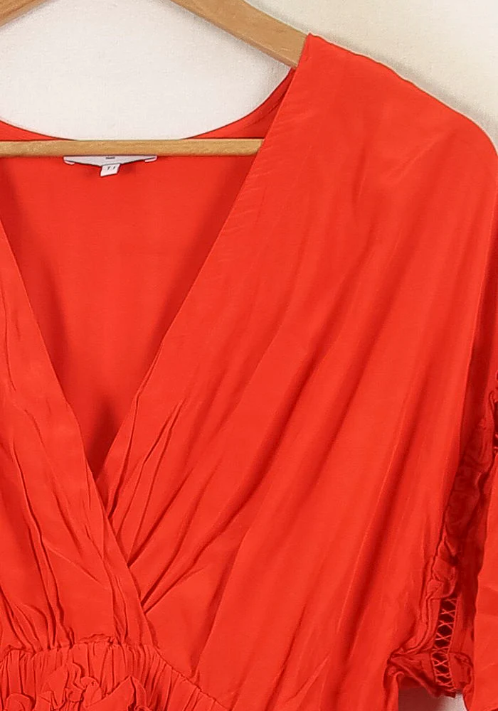 Robe Portefeuille Rouge - Taille S/36 - Image 3