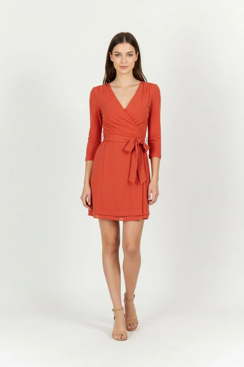 Robe Portefeuille Rouge - Taille S/36