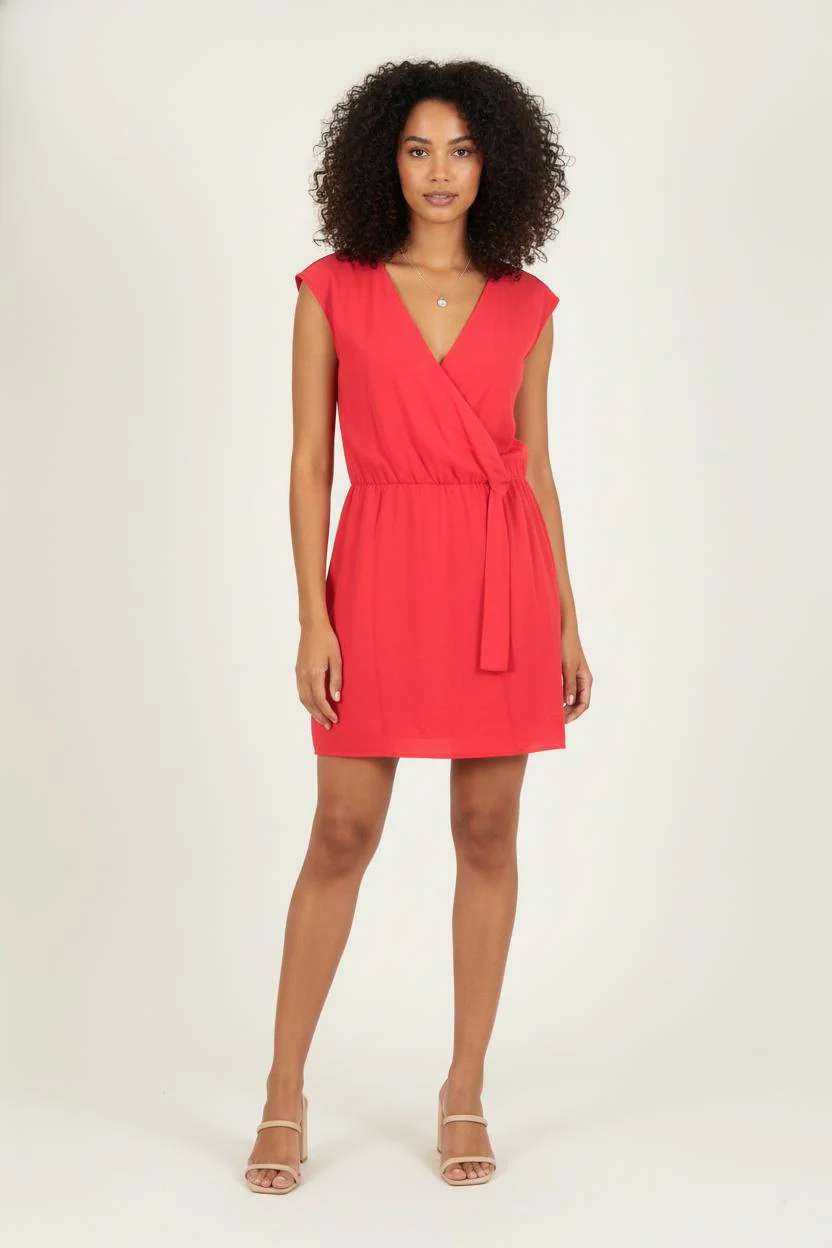 Robe Portefeuille Rouge - Taille XL/42