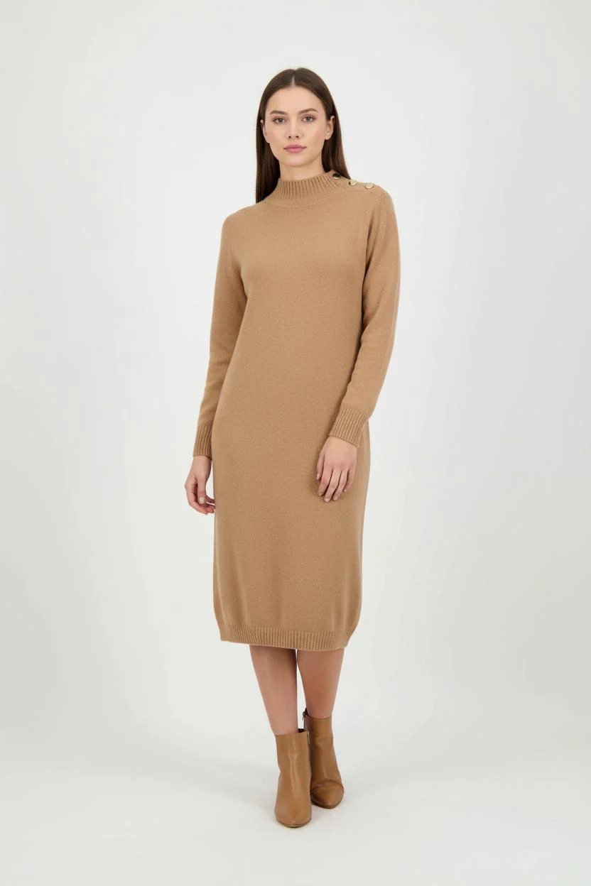 Robe Pull Beige - Taille M/38