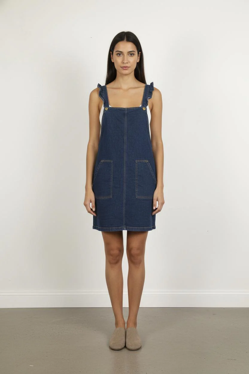 Robe Salopette Bleue - Taille L/40