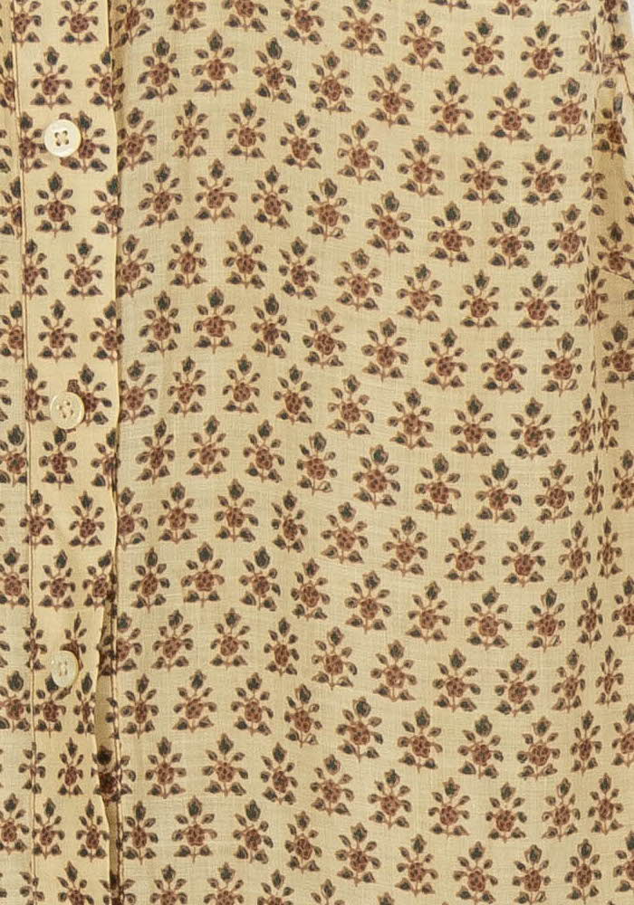 Robe Sans Manches Beige et Marron - Taille S/36 - Image 3