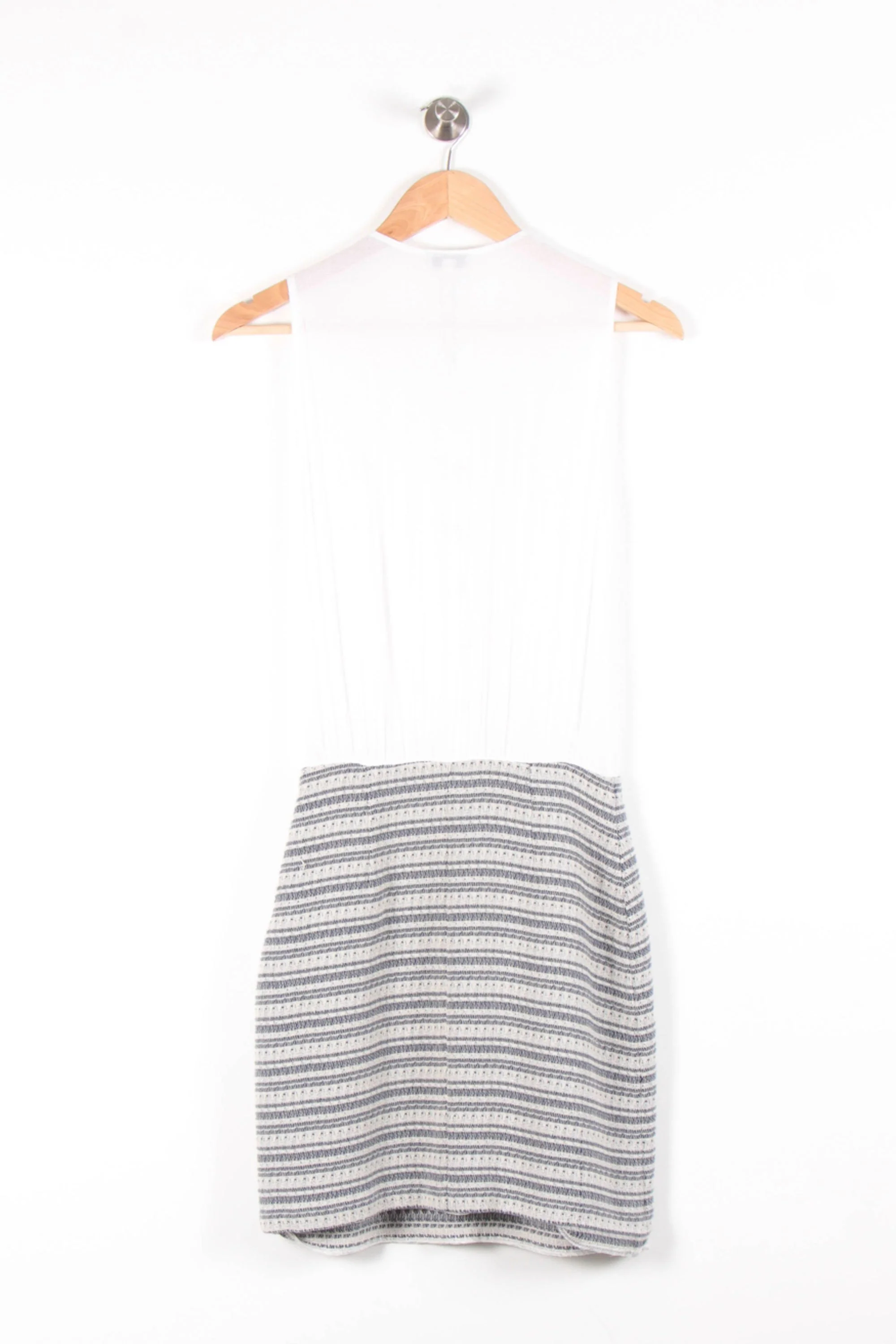 Robe Sans Manches Blanc et Gris - Taille S/36 - Image 4