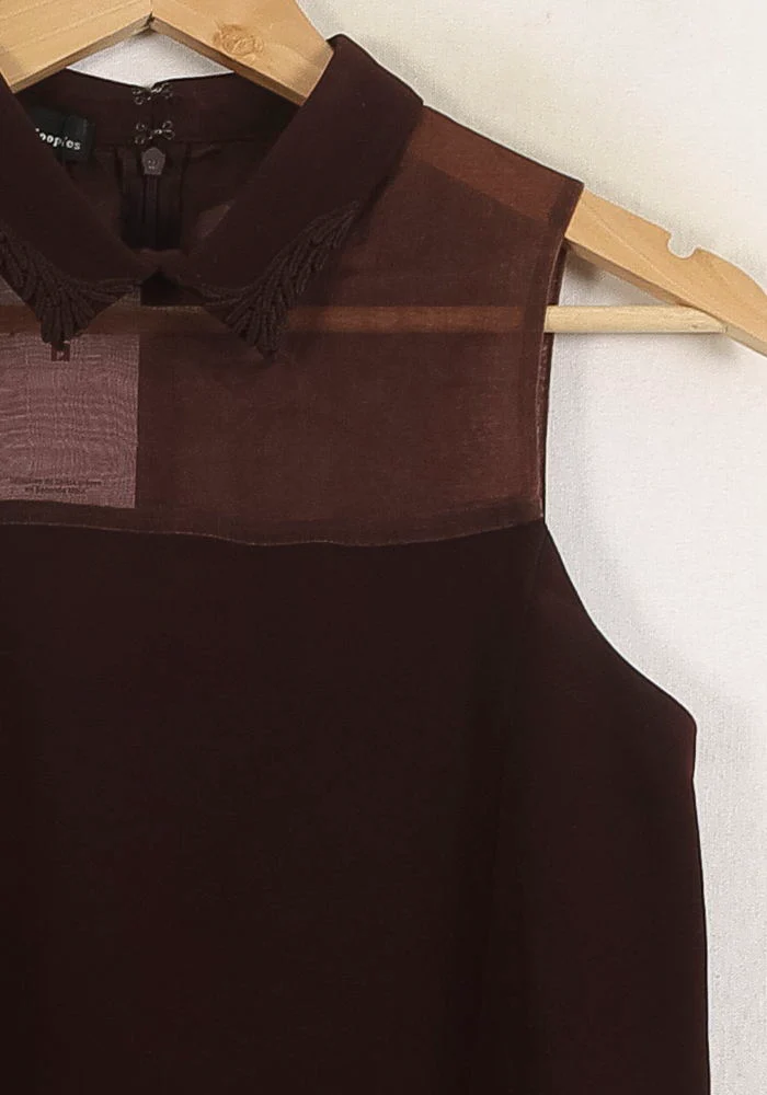 Robe Sans Manches Bordeaux - Taille S/36 - Image 3