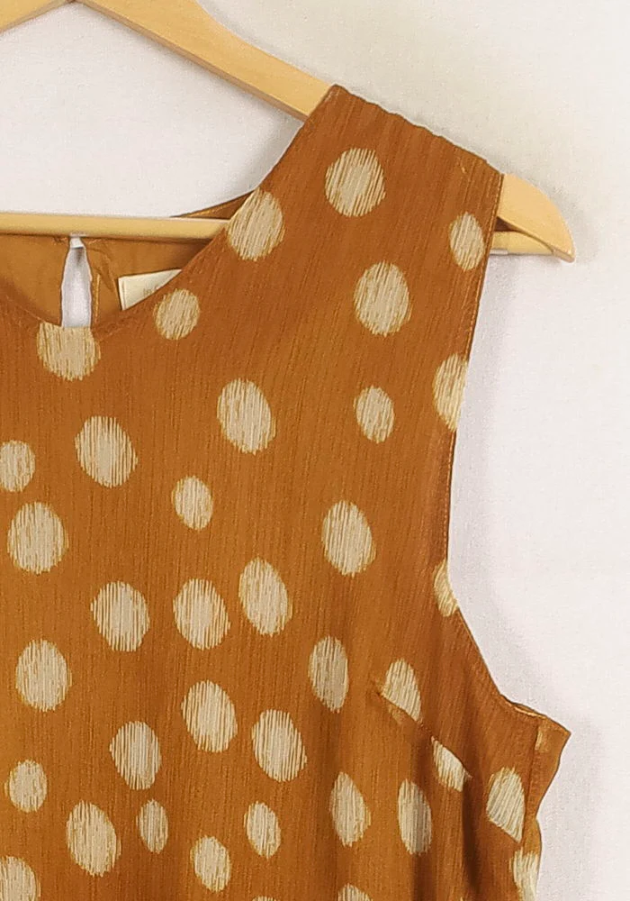 Robe Sans Manches Jaune et Blanche - Taille XL/42 - Image 3