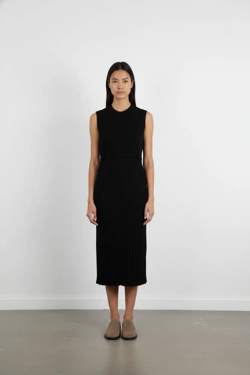 Robe Sans Manches Noire - Taille S/36