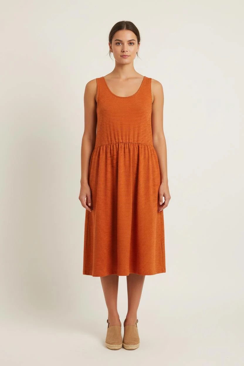 Robe Sans Manches Orange - Taille XS/34