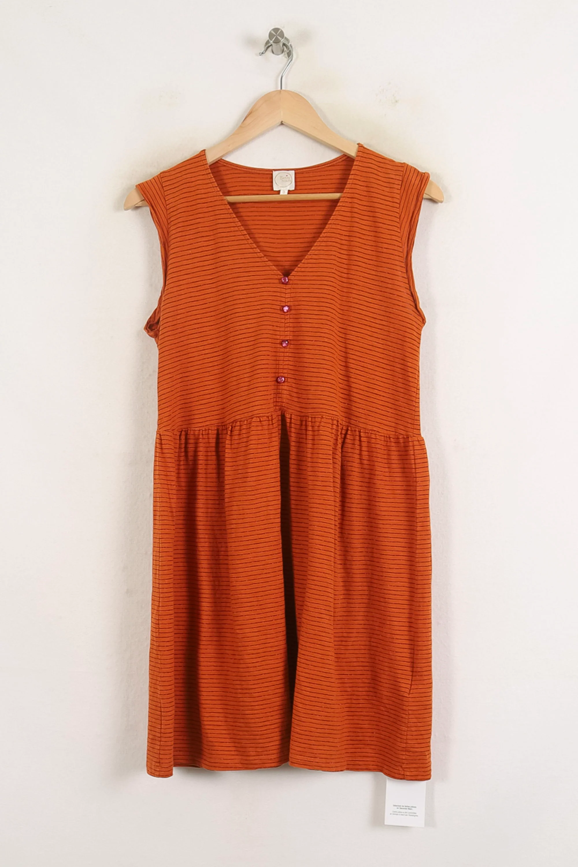 Robe Sans Manches Orange - Taille XS/34 - Image 4