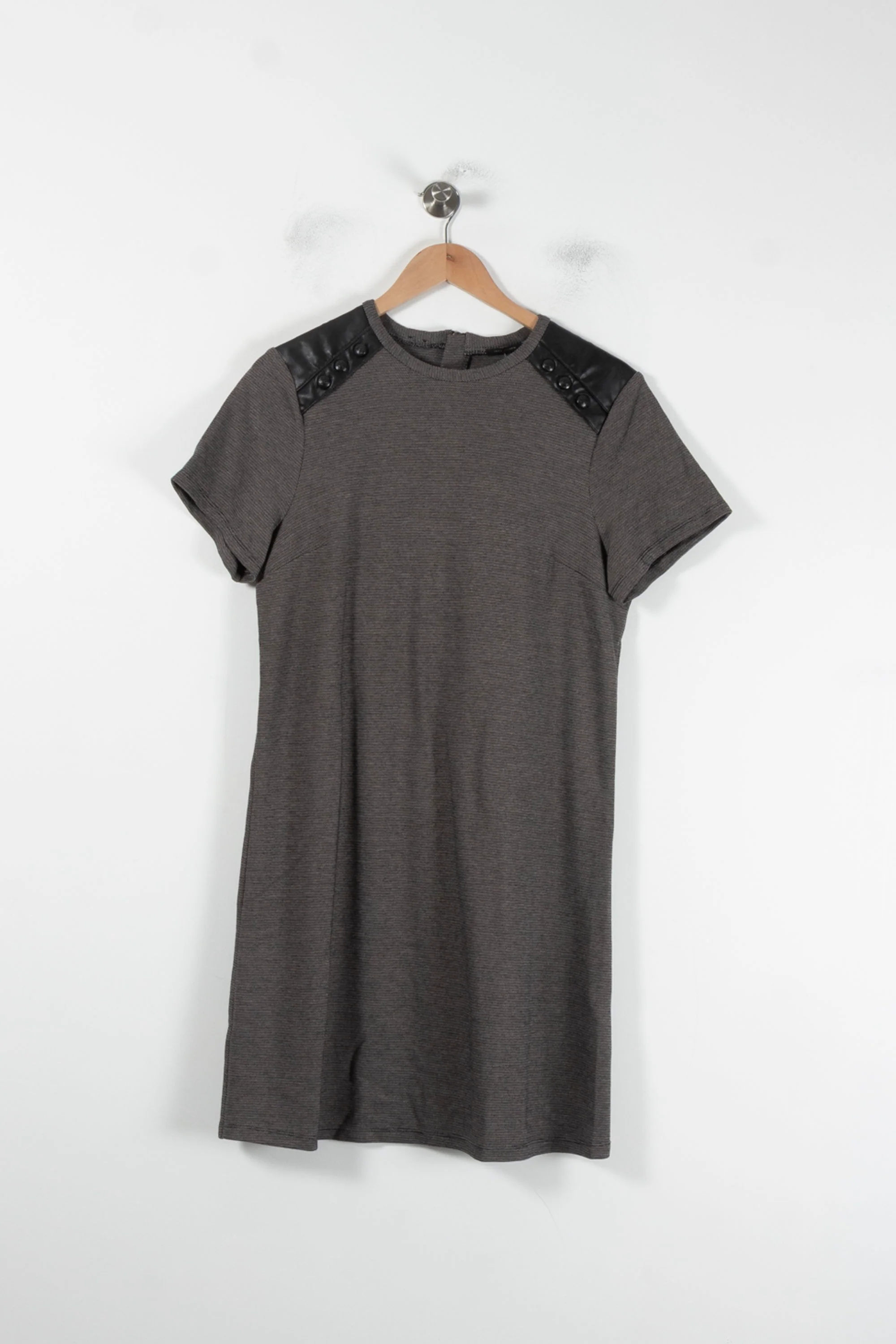 Robe T-shirt Grise et Noire - Taille L/40 - Image 2