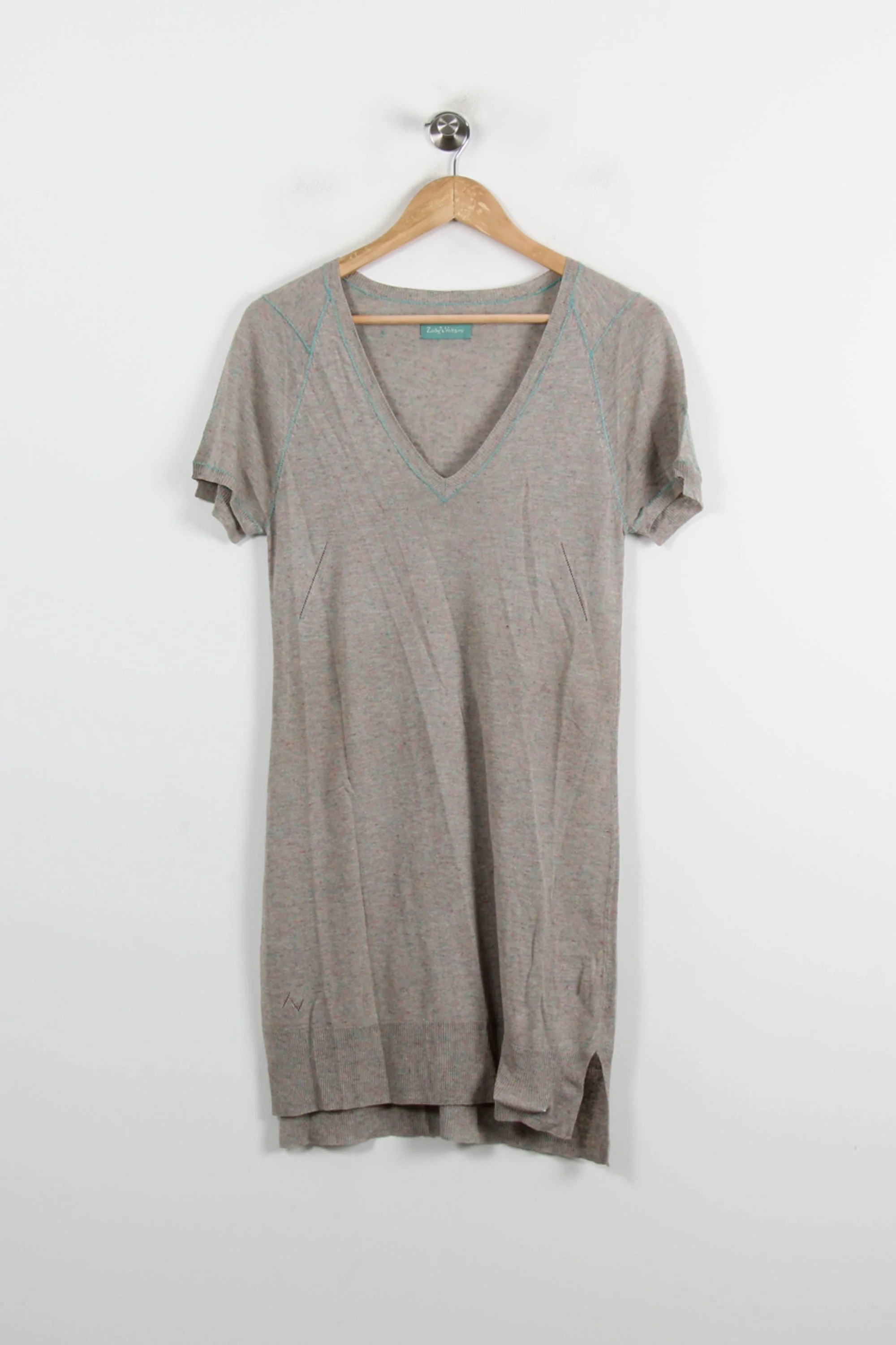 Robe T-shirt Grise - Taille M/38 - Image 2