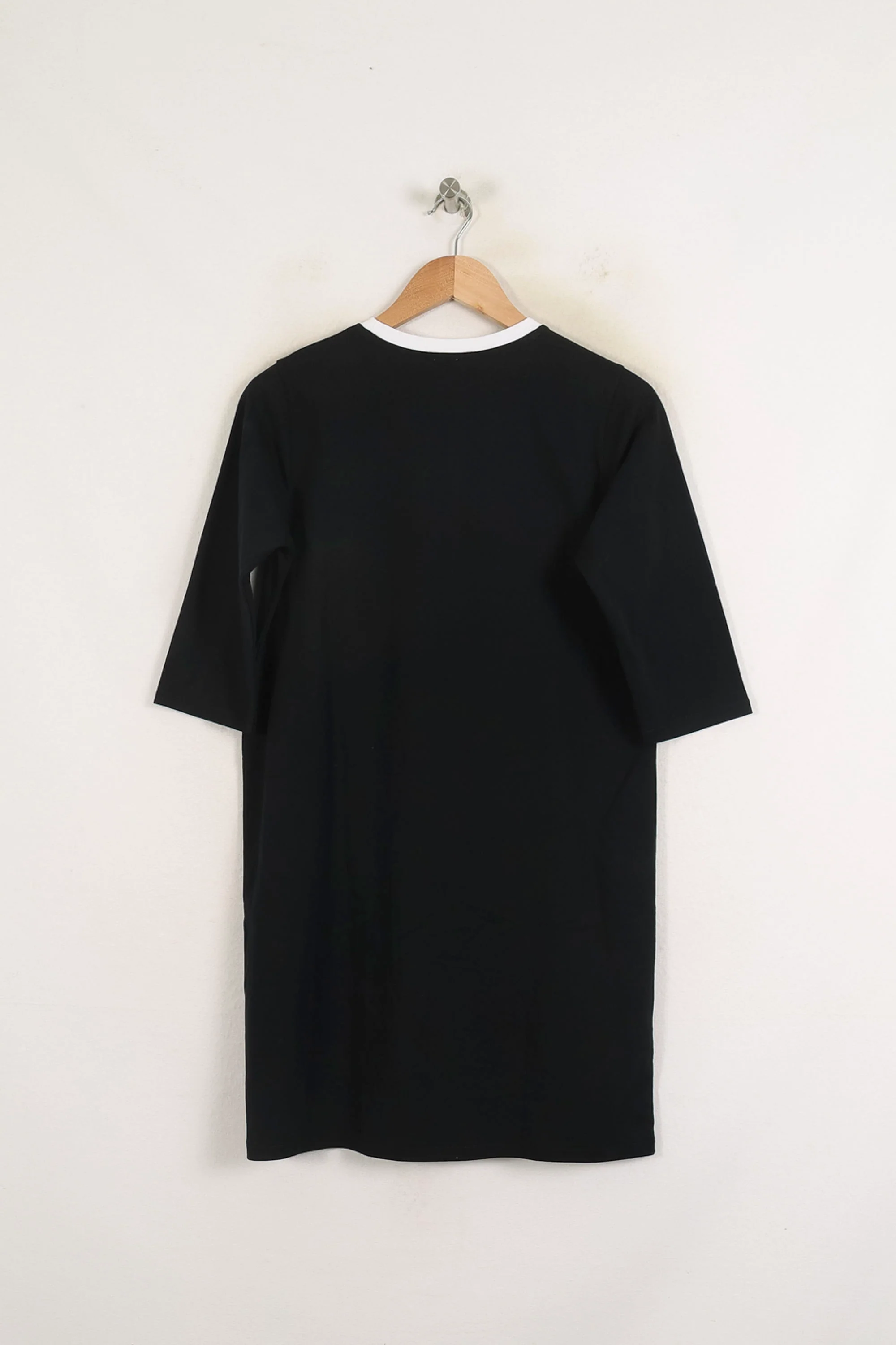 Robe T-shirt Noire et Blanche - Taille S/36 - Image 4