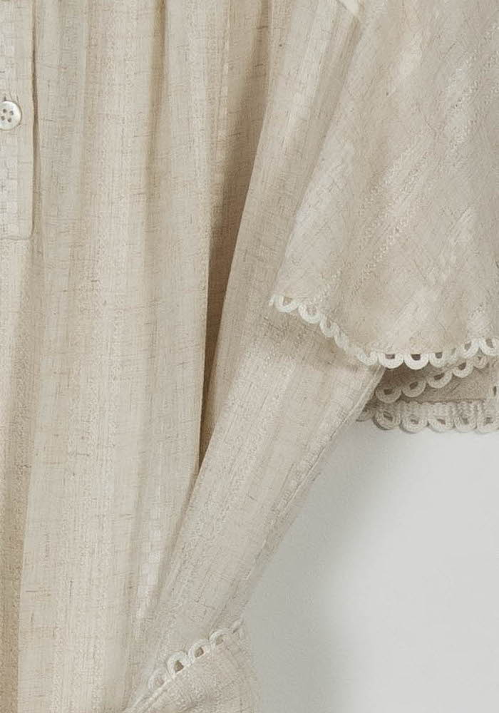Robe Volantée Beige - Taille L/40 - Image 3