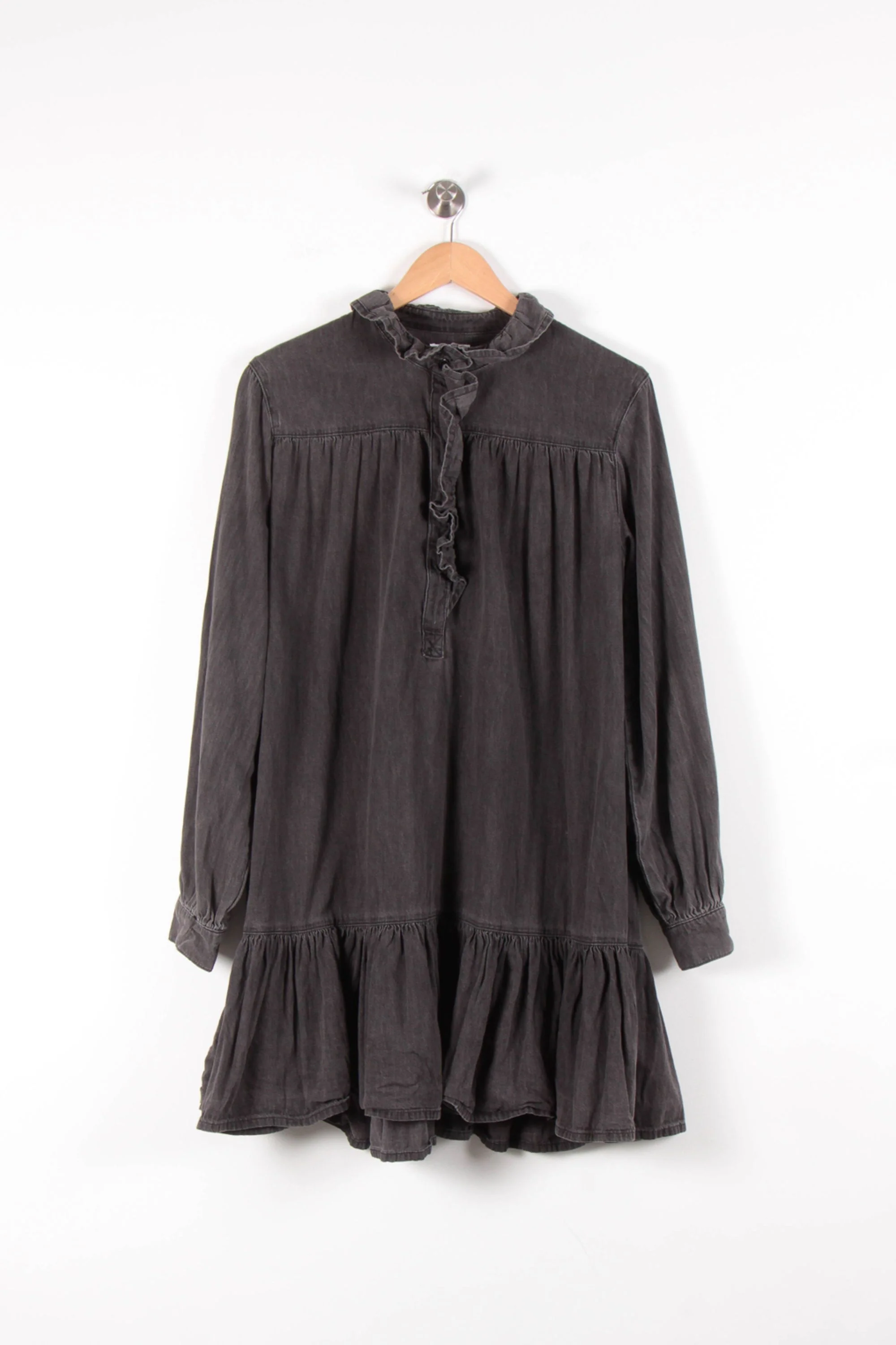Robe Volantée Grise - Taille XS/34 - Image 2