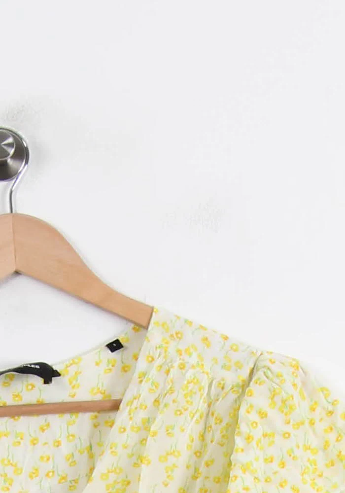 Robe Volantée Jaune - Taille L/40 - Image 3