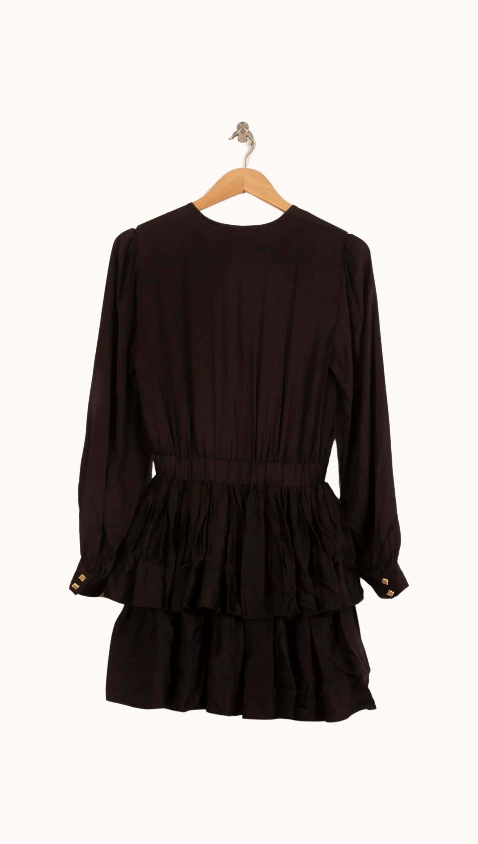 Robe Volantée Noire - Taille S/36 - Image 4
