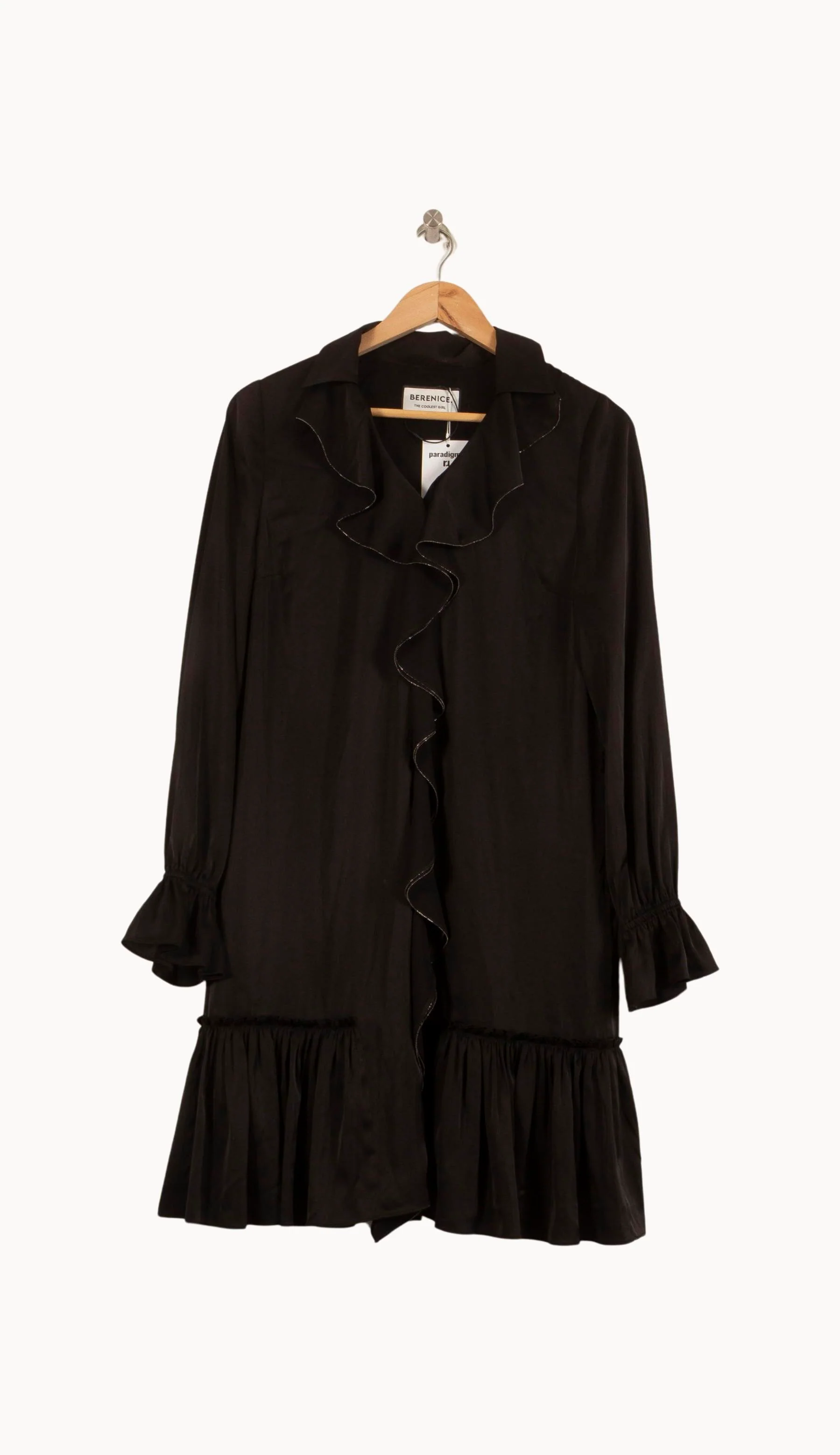 Robe Volantée Noire - Taille S/36 - Image 2