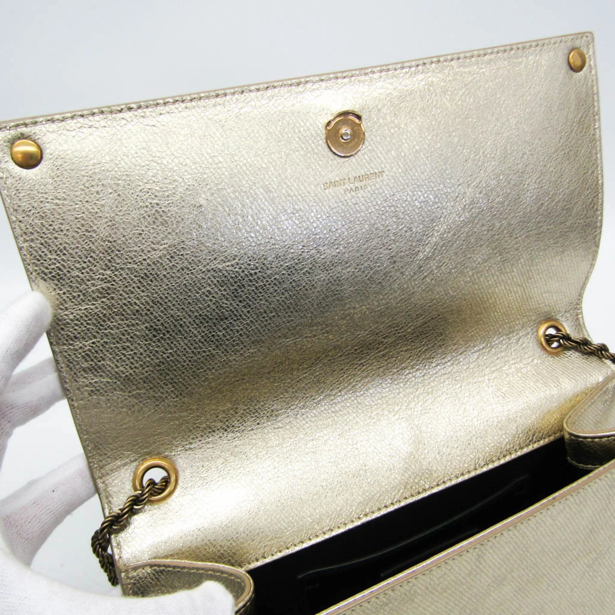 Saint Laurent Classic Monogram Crossbody Bag Calfskin - Image 13