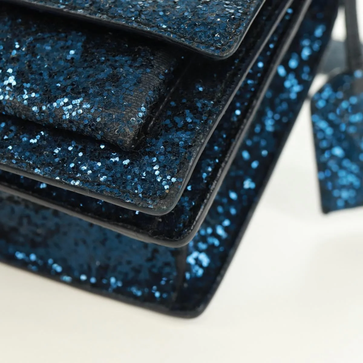 Saint Laurent Sunset Satchel Glitter - Image 8