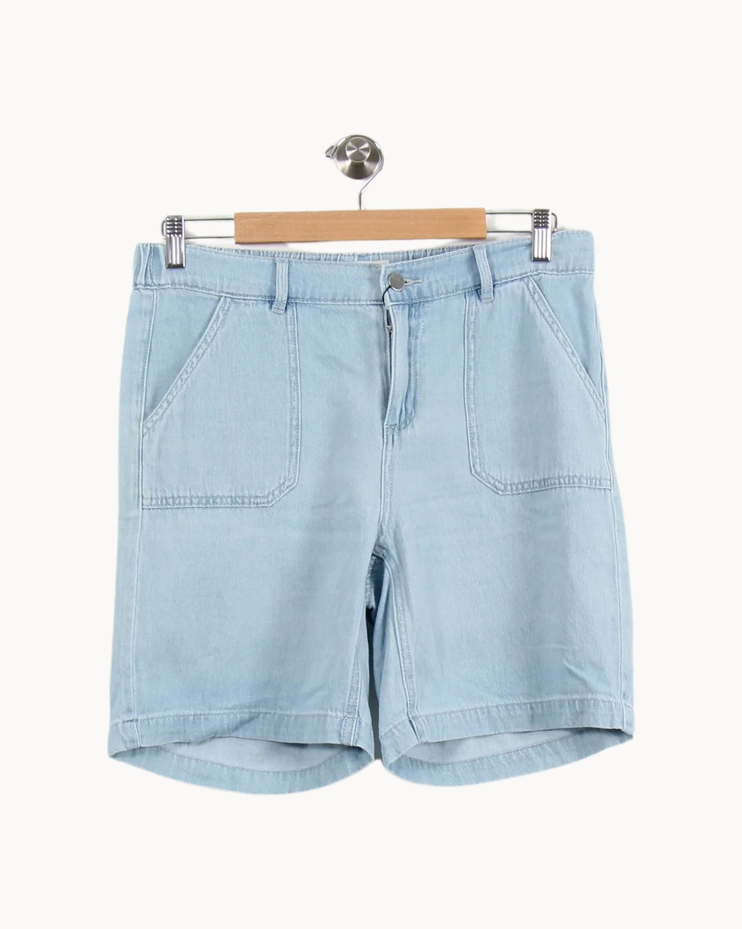 Short Bleu Clair - Taille L/40 - Image 2