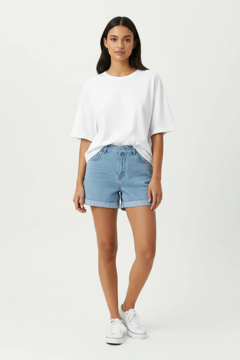 Short en Jean Bleu - Taille XL/42