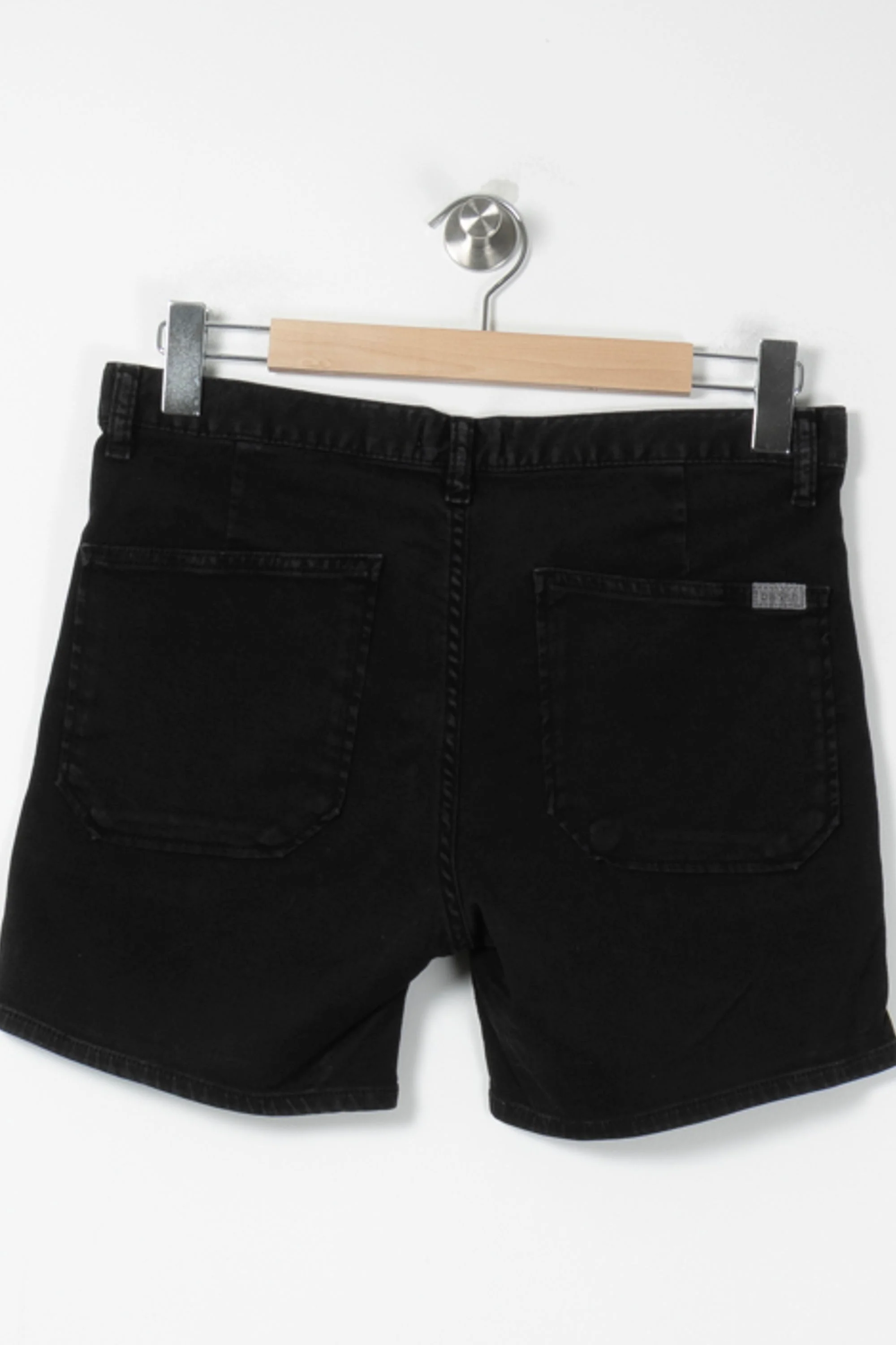 Short en Jean Noir - Taille S/36 - Image 4