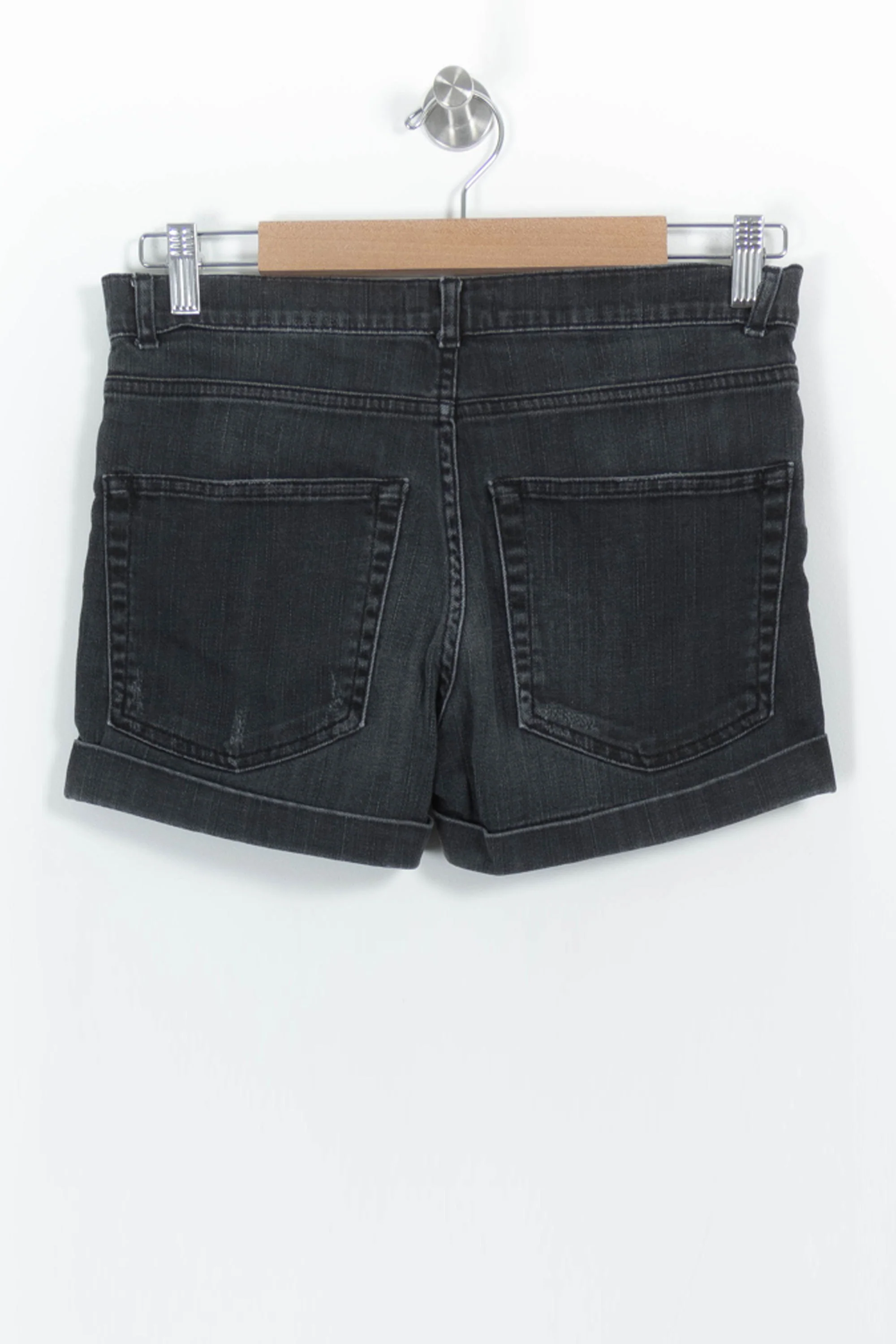 Short en Jean Noir - Taille S/36 - Image 4