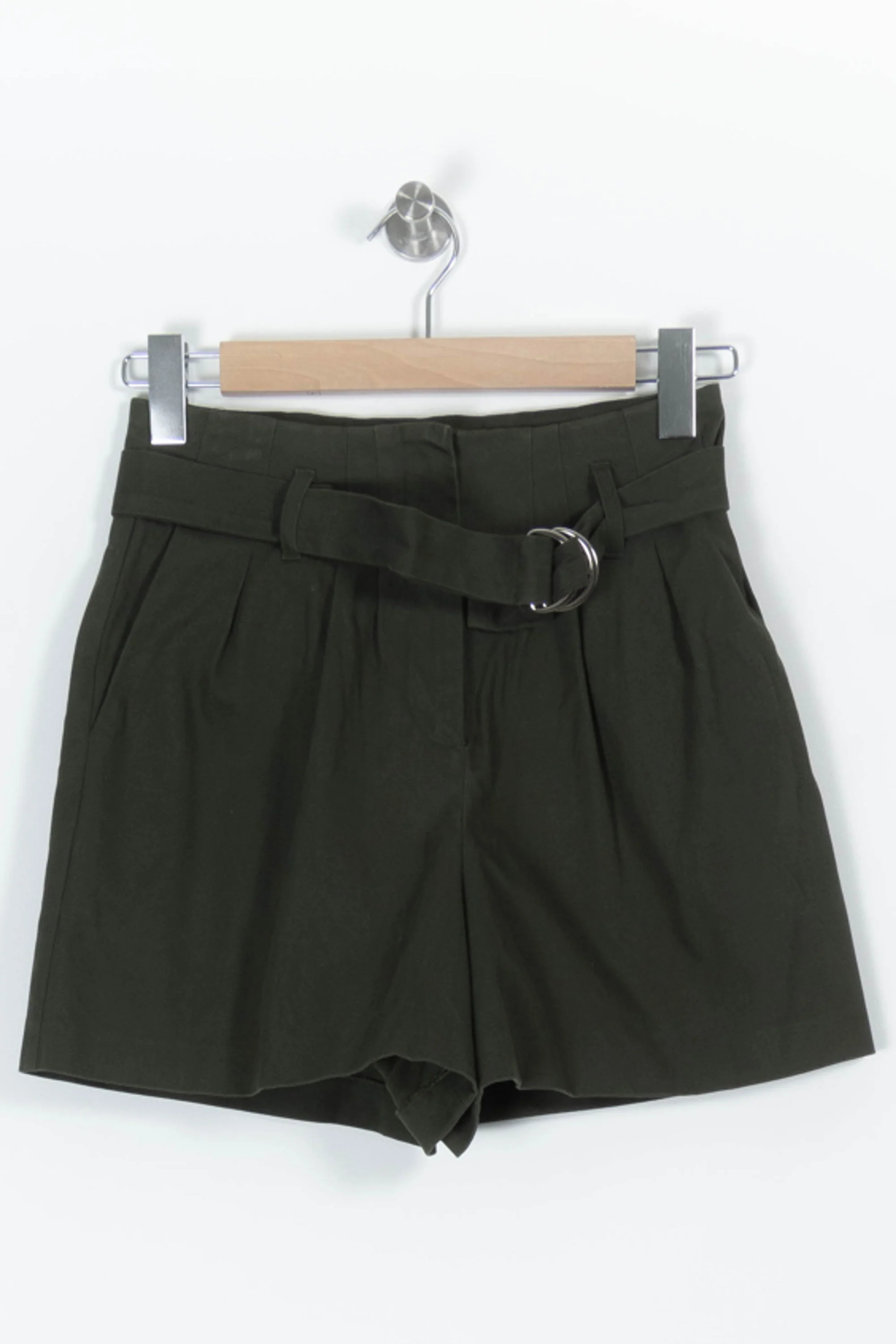 Short Taille Haute Vert Foncé - Taille S/36 - Image 2