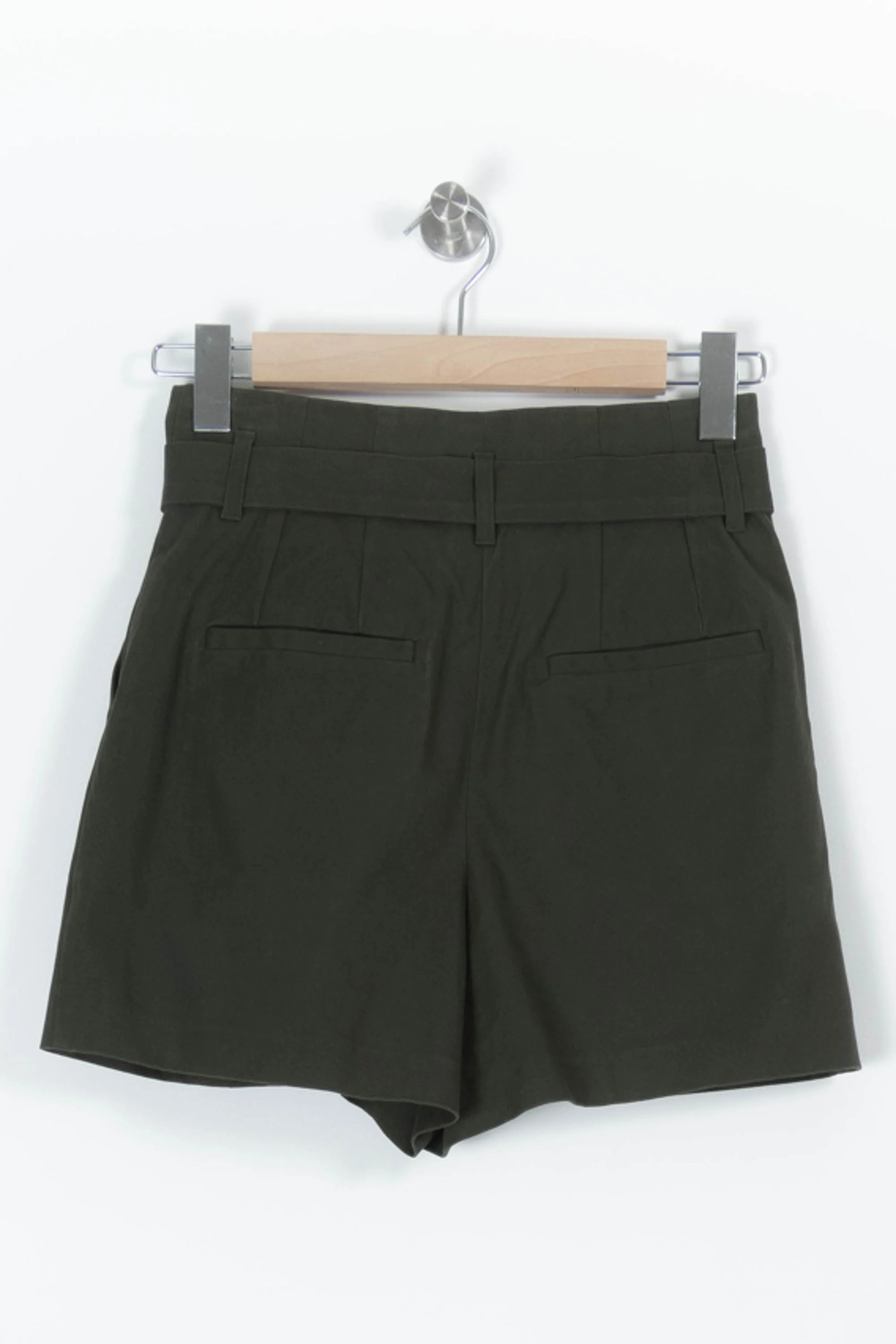 Short Taille Haute Vert Foncé - Taille S/36 - Image 4