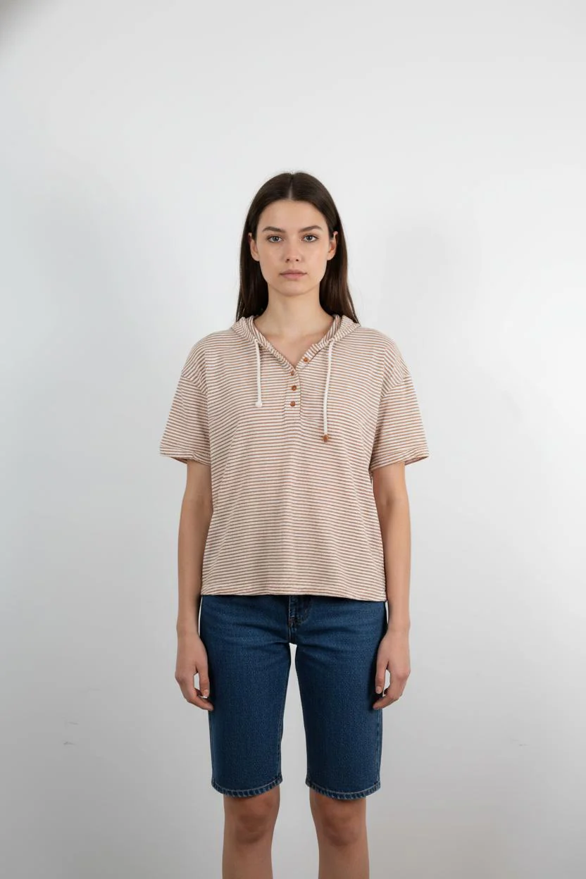 Sweat à Capuche Beige et Marron - Taille M/38
