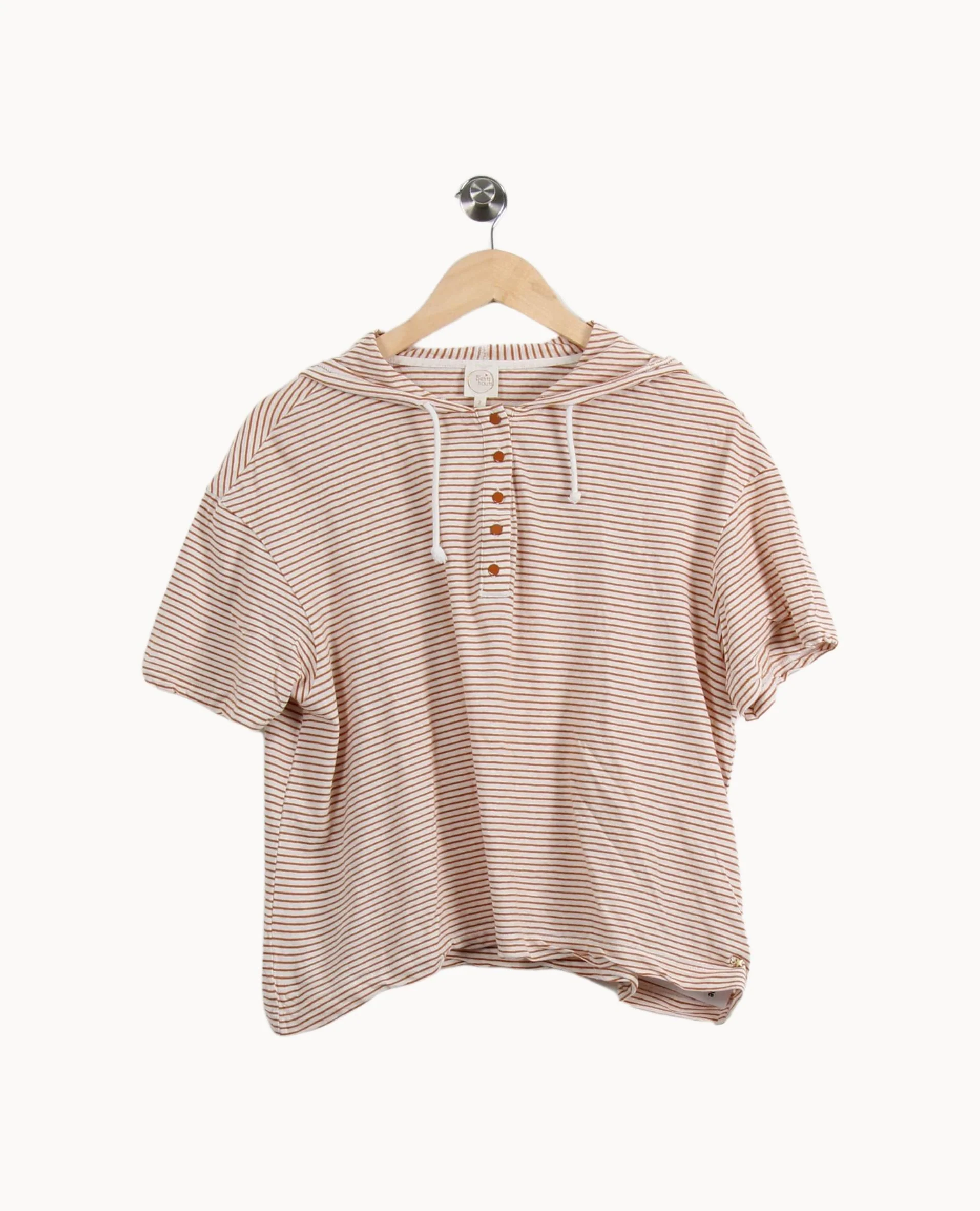 Sweat à Capuche Beige et Marron - Taille M/38 - Image 2