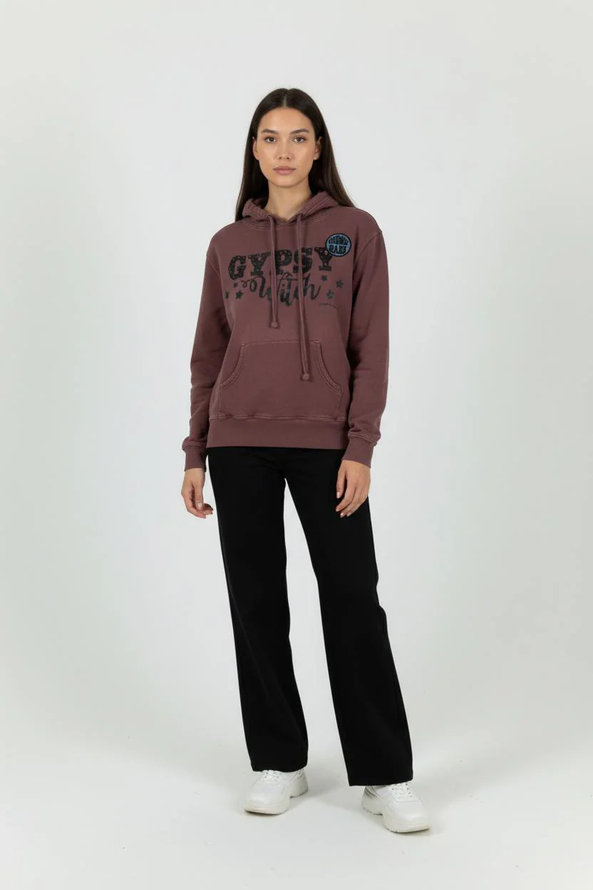 Sweat à Capuche Violet - Taille S/36