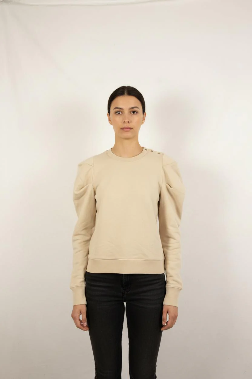Sweatshirt Beige - Taille S/36