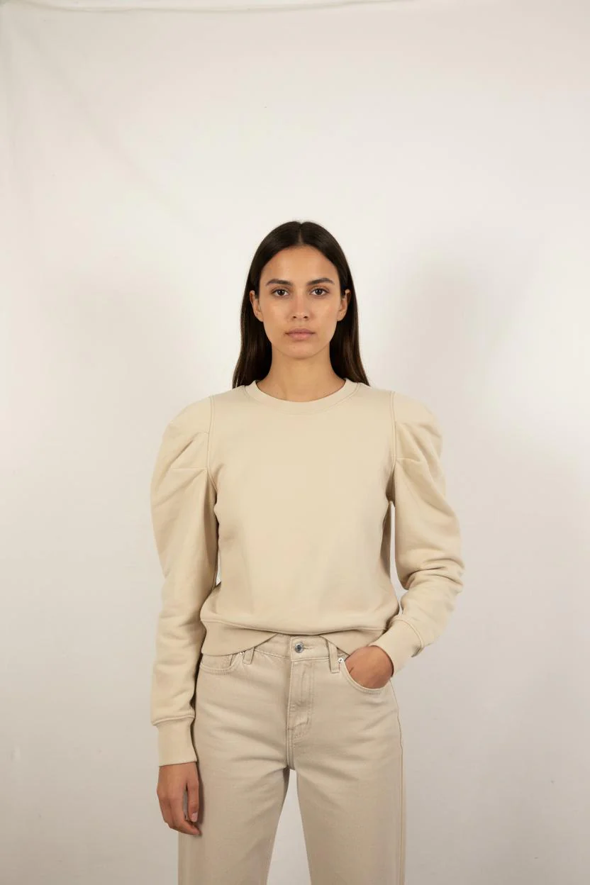 Sweatshirt Beige - Taille S/36
