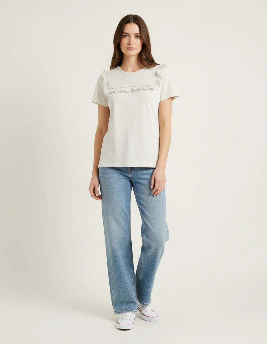 T-shirt blanc - Taille XS/34