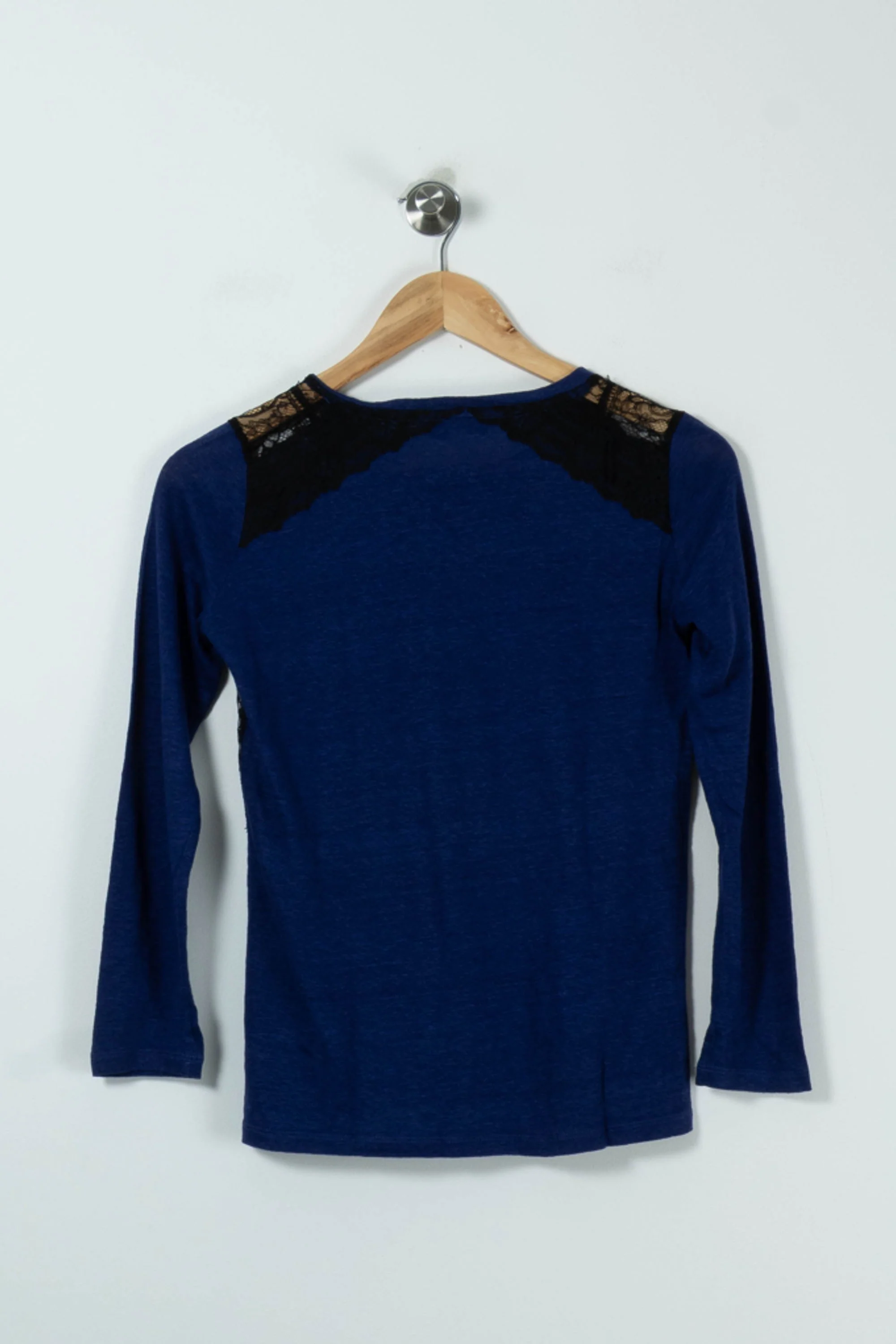 T-shirt Bleu et Noir - Taille S/36 - Image 4