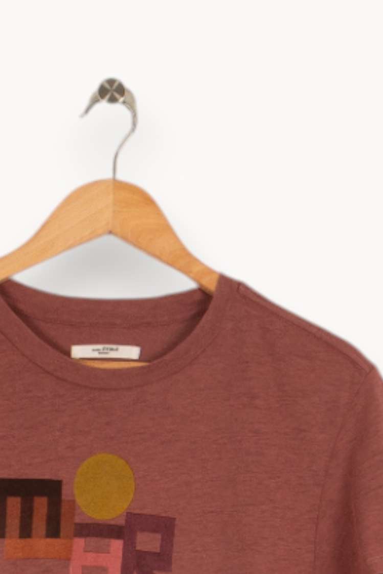 T-shirt Bordeaux - Taille XS/34 - Image 3