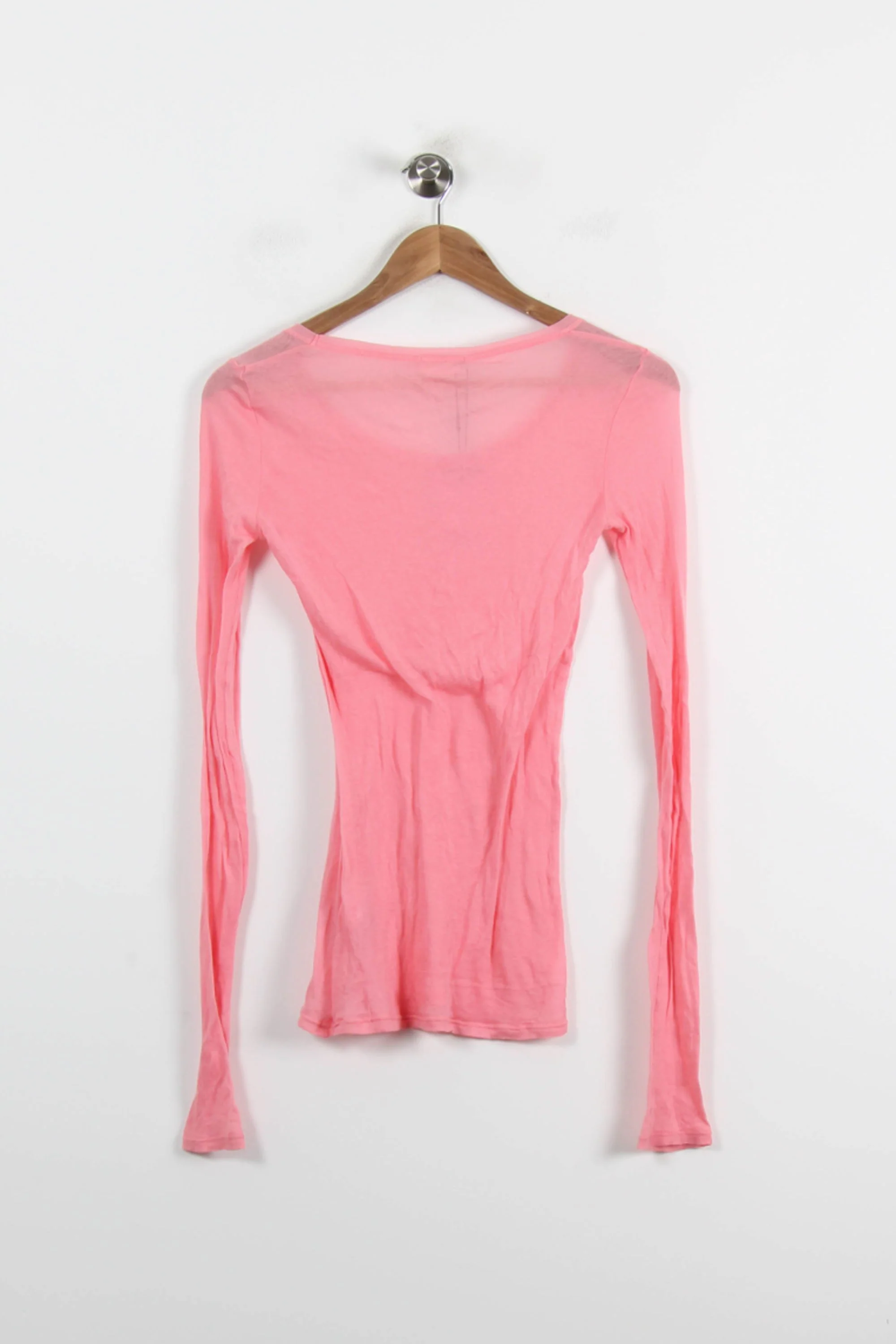 T-shirt Manche Longue Rose - Taille S/36 - Image 4