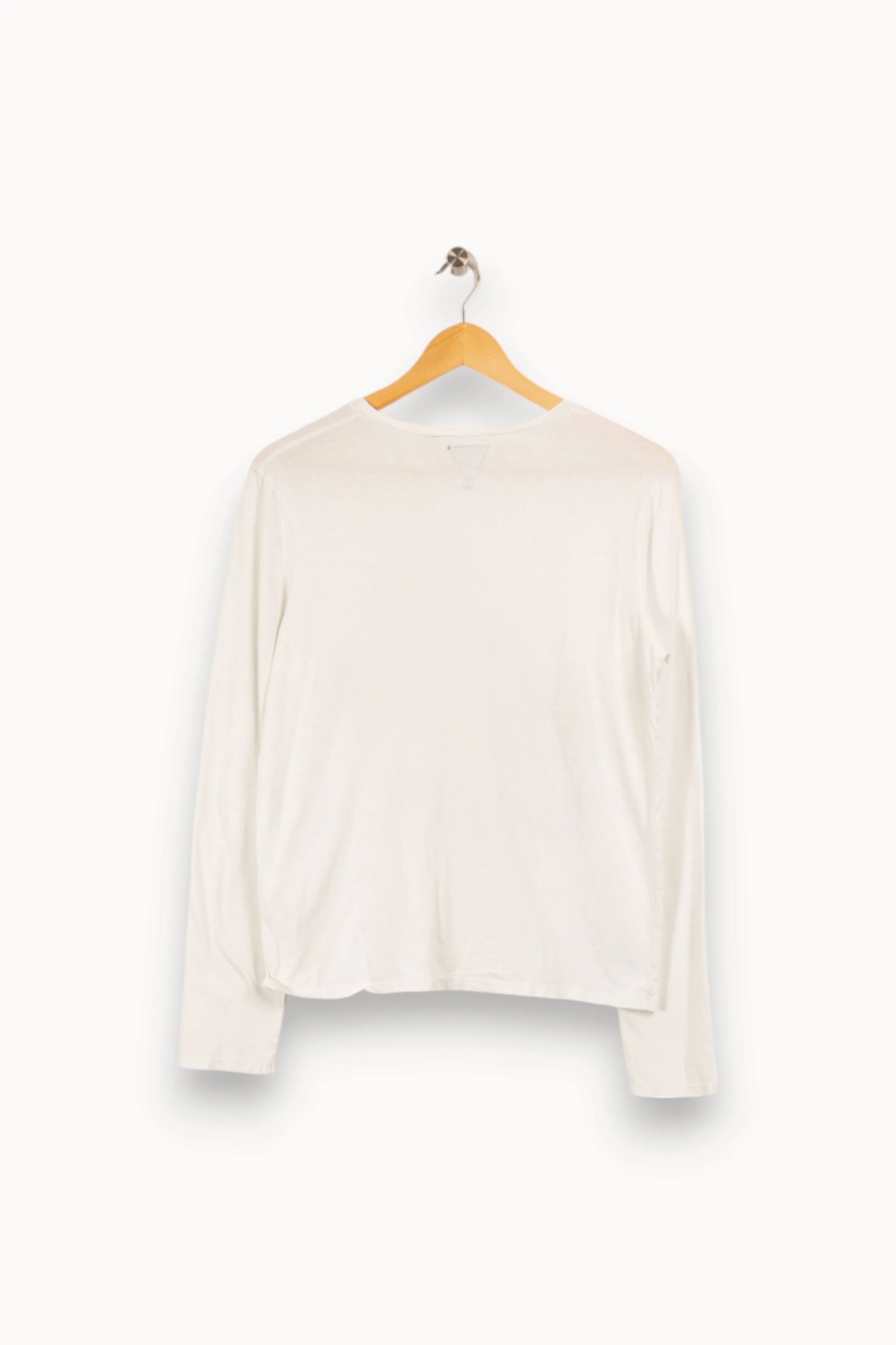 T-shirt manches longues blanc à motifs - Taille M/38 - Image 4