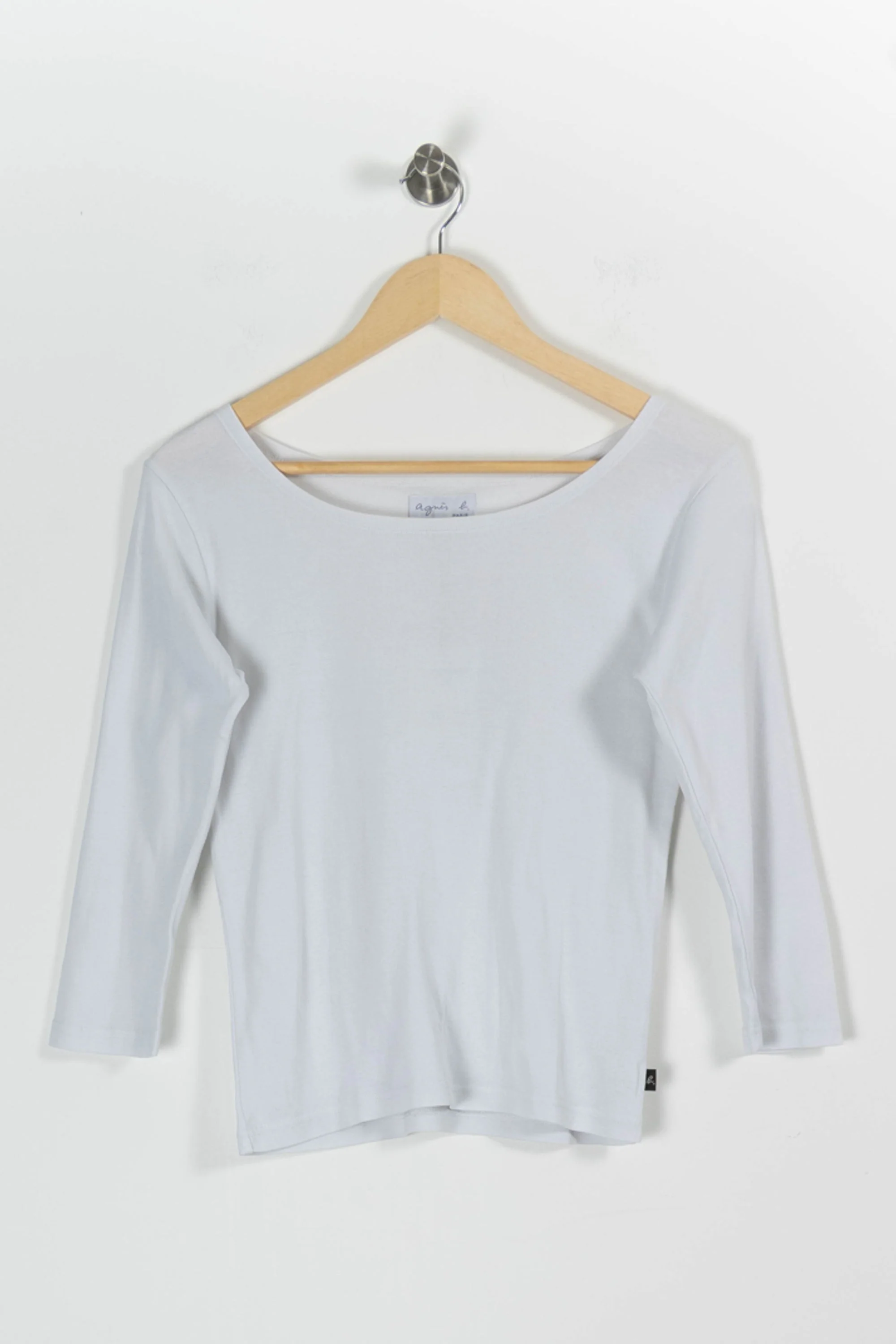 T-shirt Manches Longues Blanc - Taille M/38 - Image 2