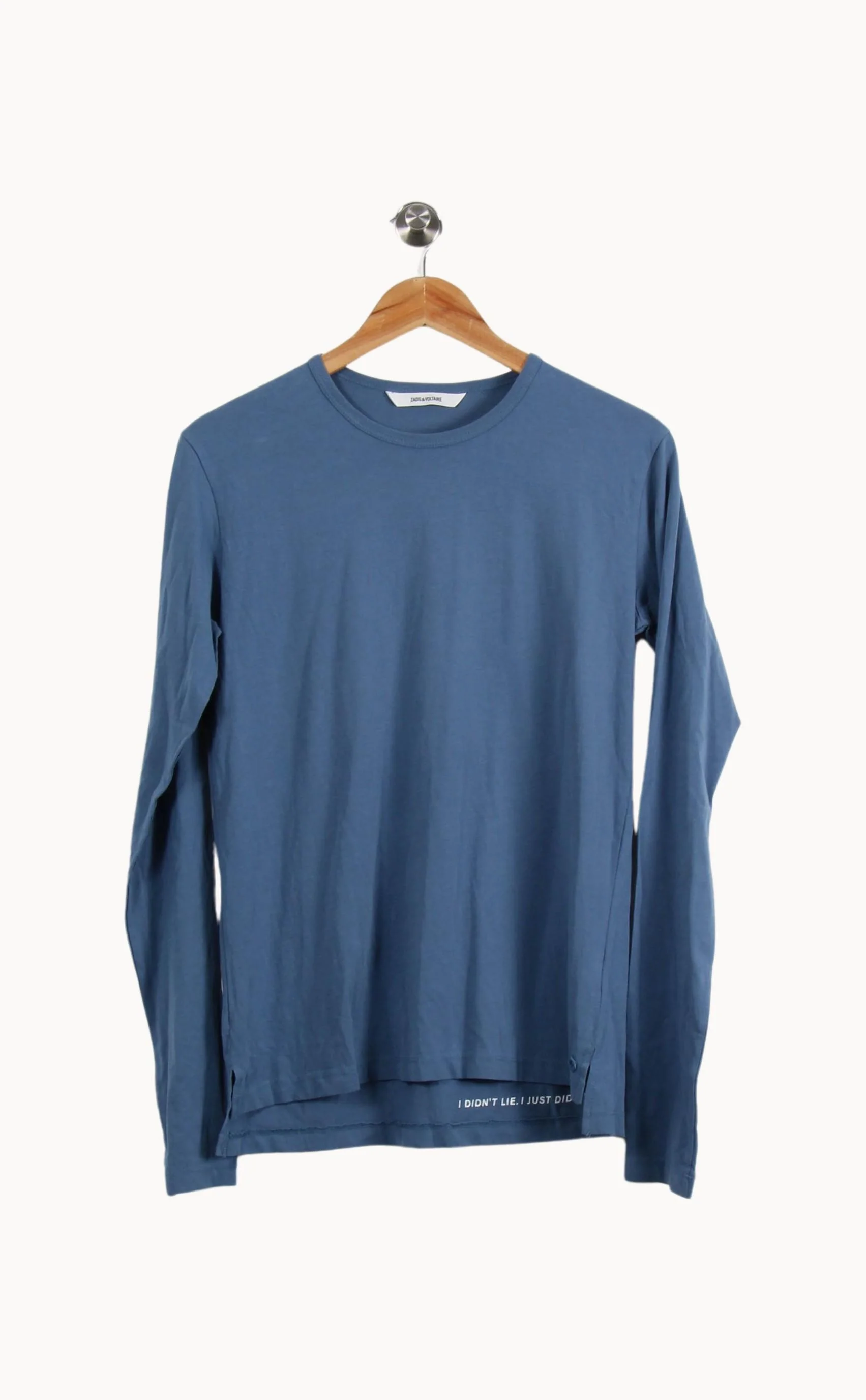 T-shirt Manches Longues Bleu - Taille S/36 - Image 2