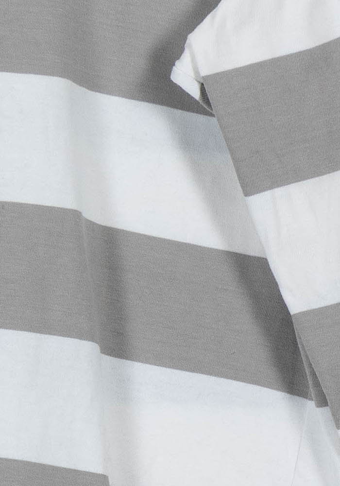 T-shirt Manches Longues Gris et Blanc - Taille M/38 - Image 3