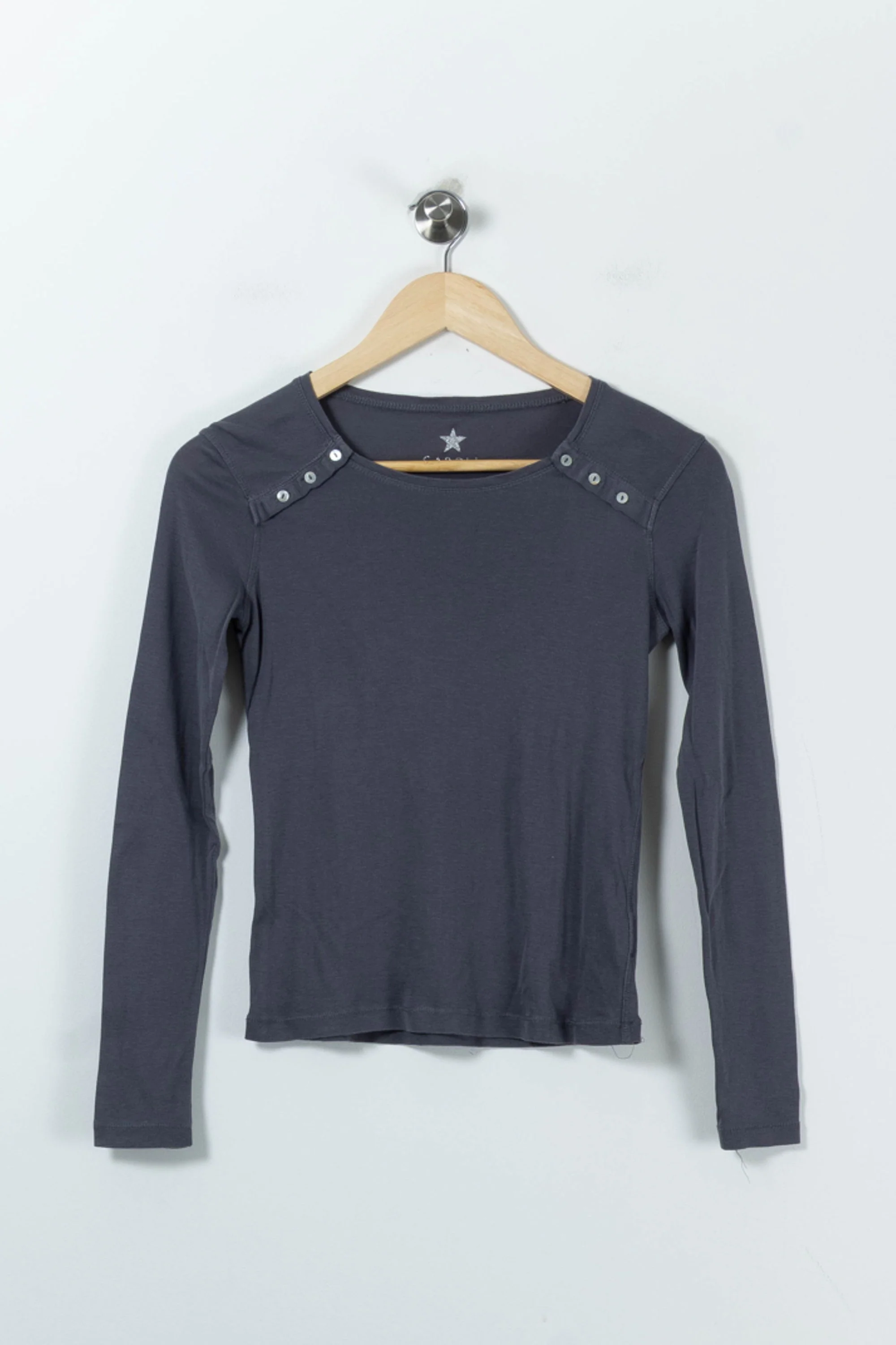 T-shirt Manches Longues Gris - Taille L/40 - Image 2