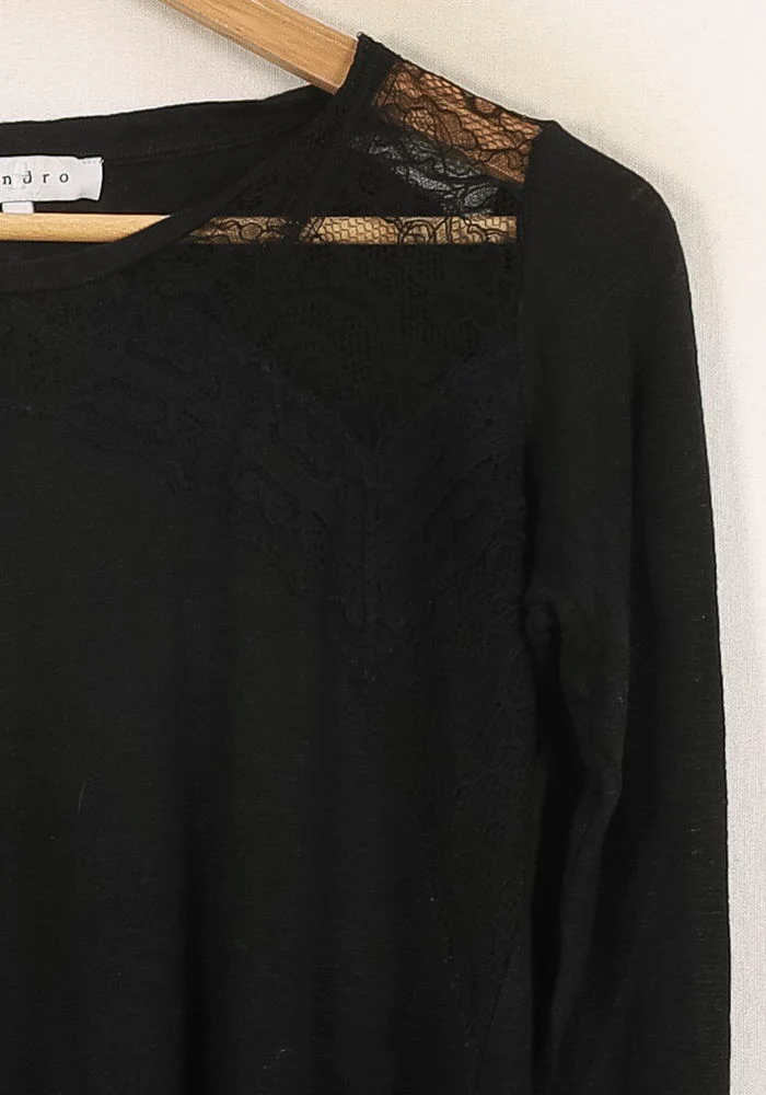 T-shirt Manches Longues Noir - Taille M/38 - Image 3