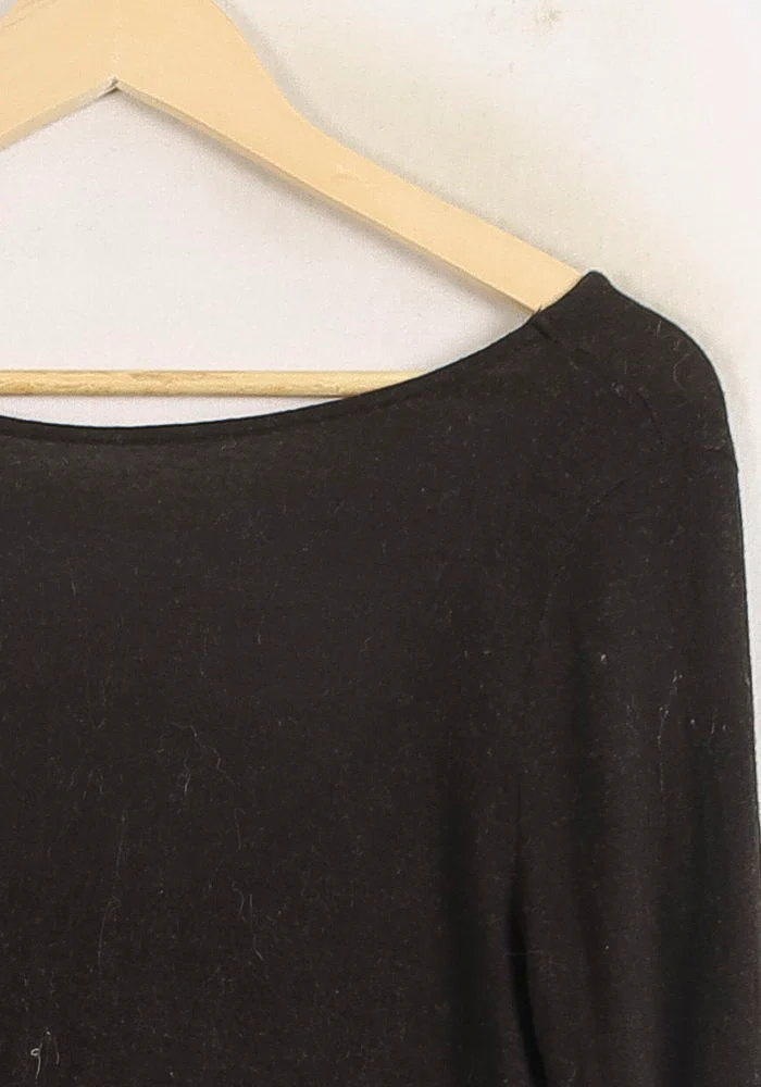 T-shirt Manches Longues Noir - Taille XS/34 - Image 3