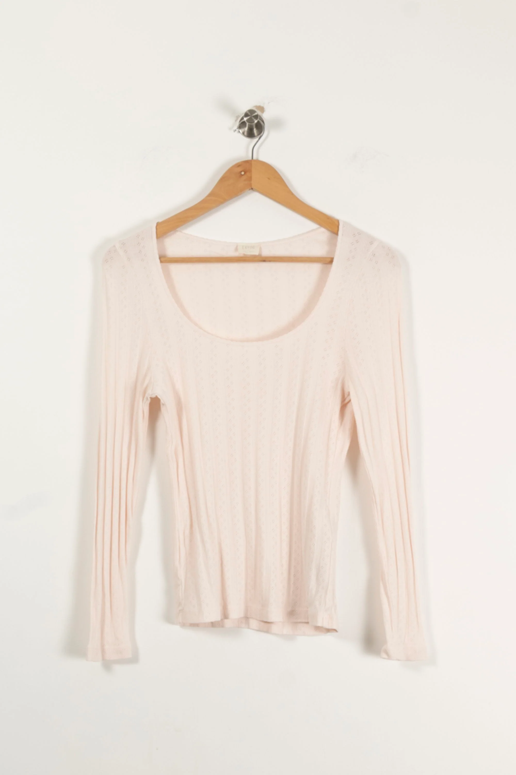T-shirt Manches Longues Rose - Taille XS/34 - Image 2