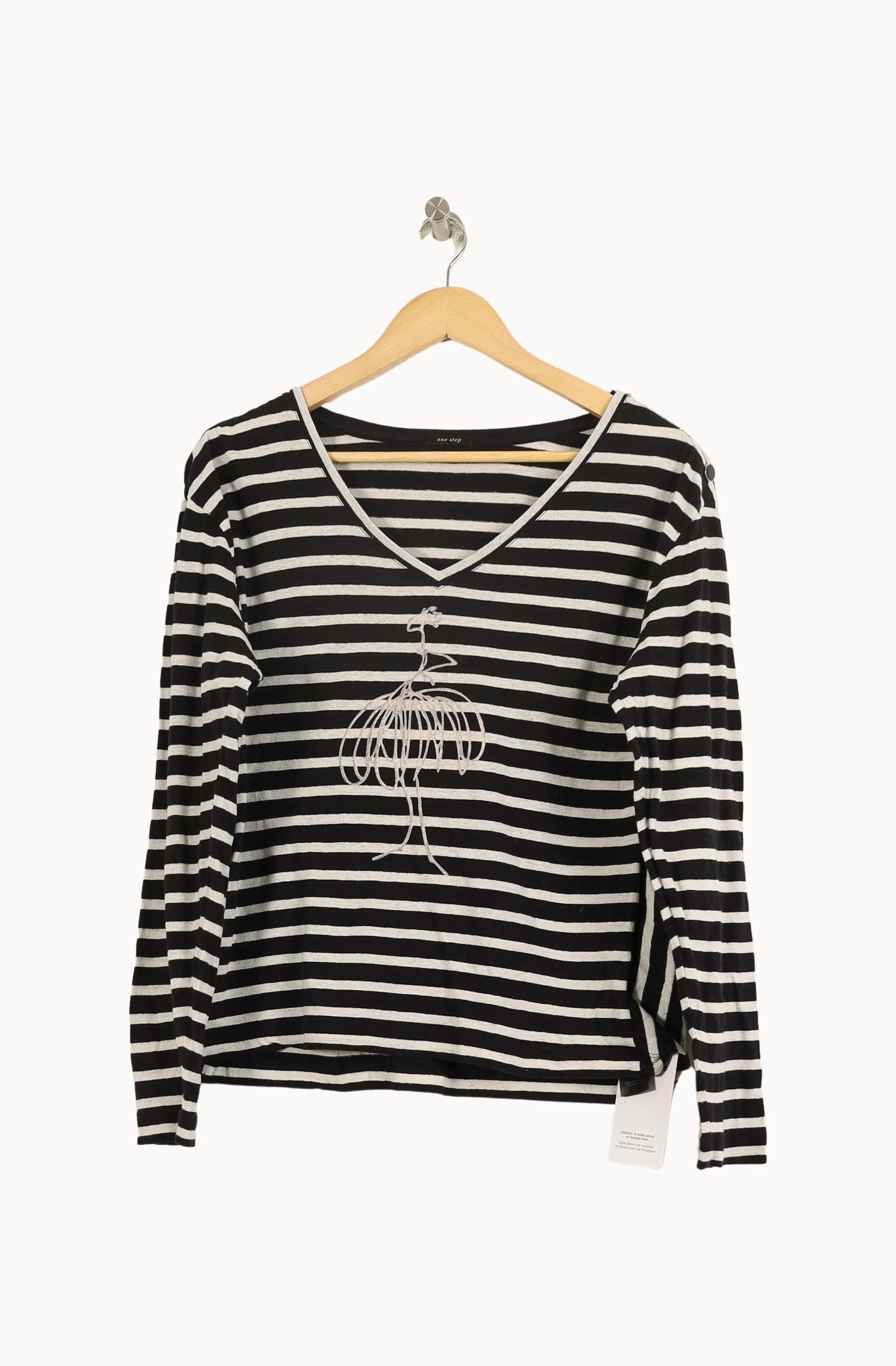 T-shirt Noir et Blanc - Taille S/36 - Image 2