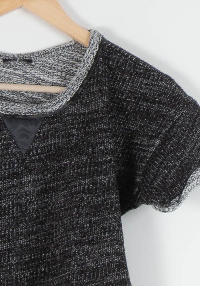T-shirt Noir et Gris - Taille S/36 - Image 3