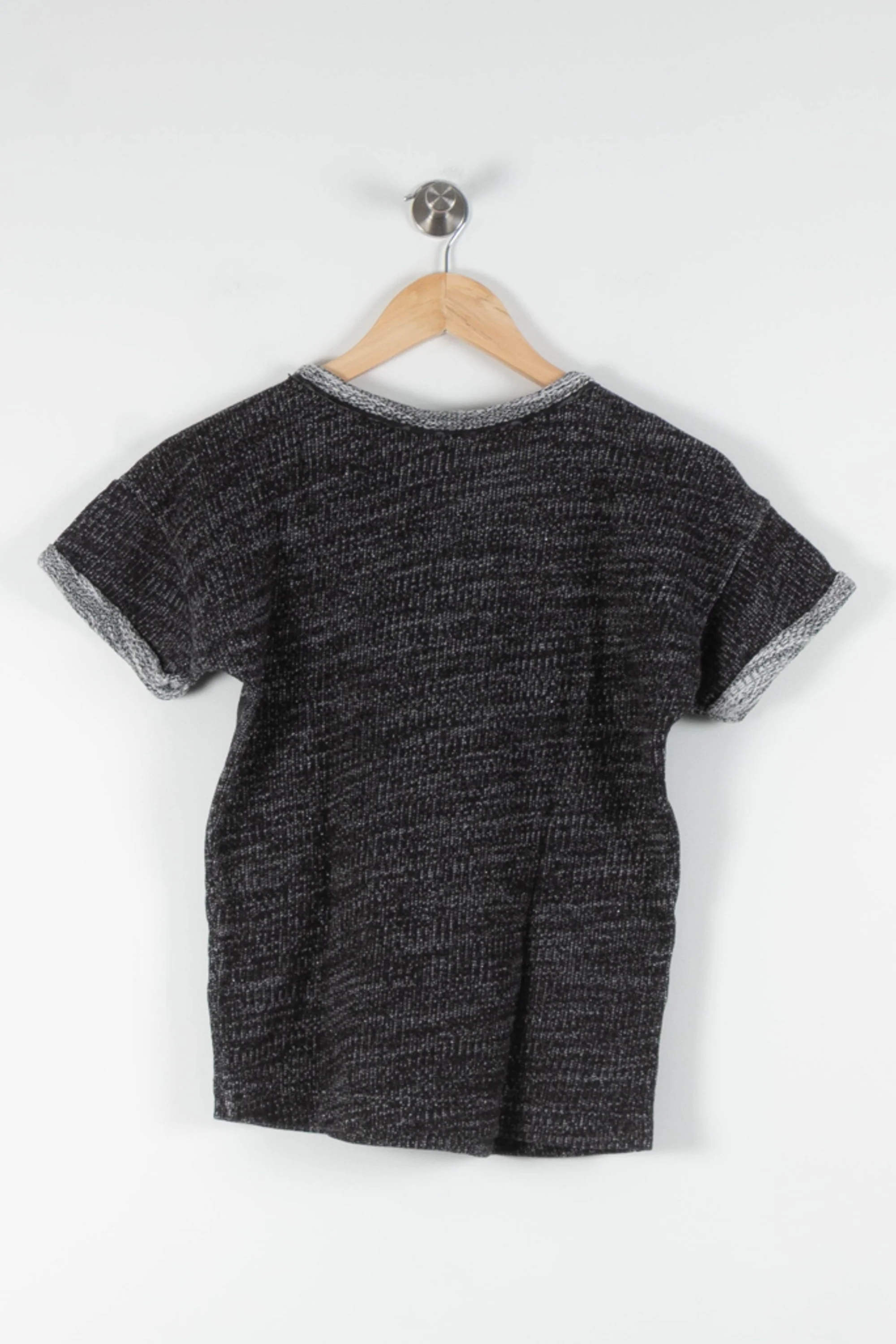 T-shirt Noir et Gris - Taille S/36 - Image 4
