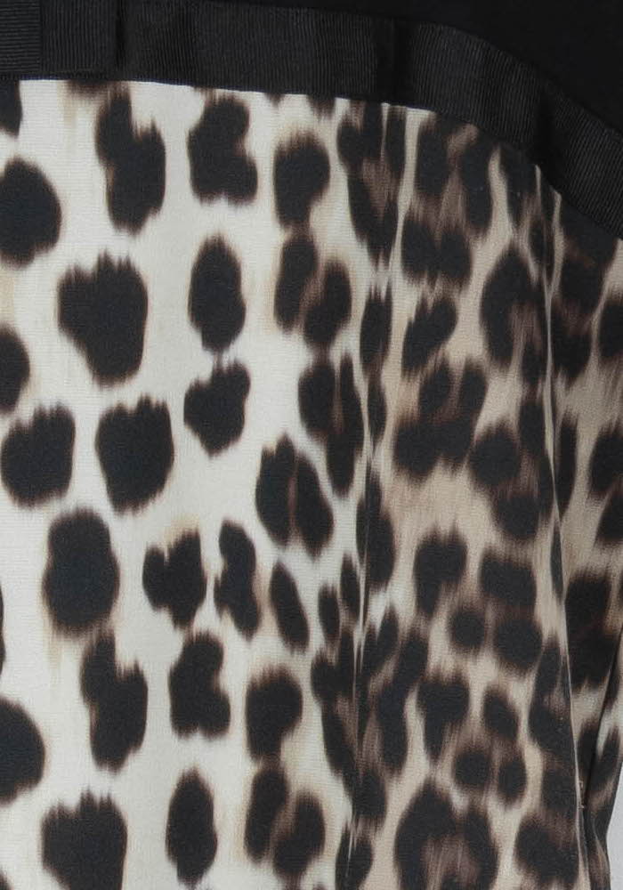 T-shirt Noir et Léopard - Taille M/38 - Image 3