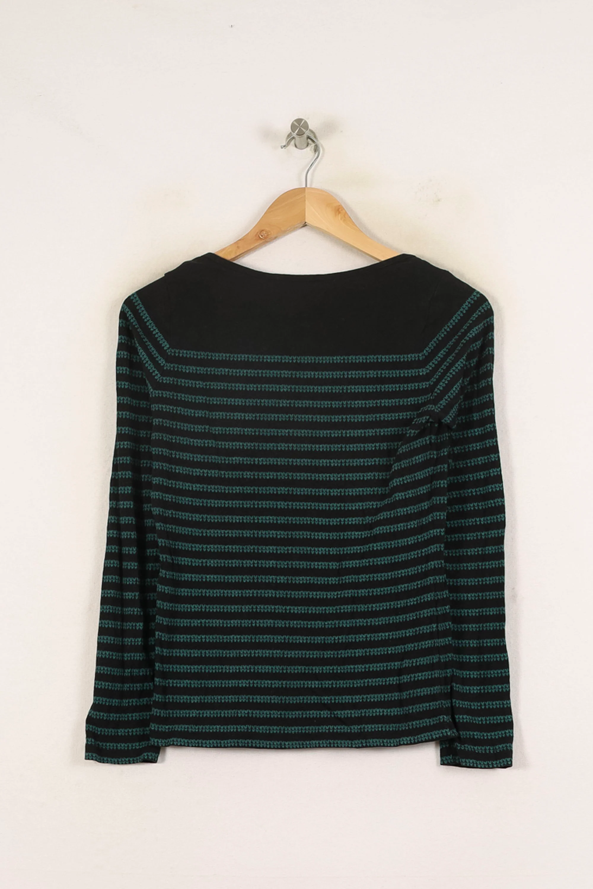T-shirt Noir et Vert - Taille XS/34 - Image 4